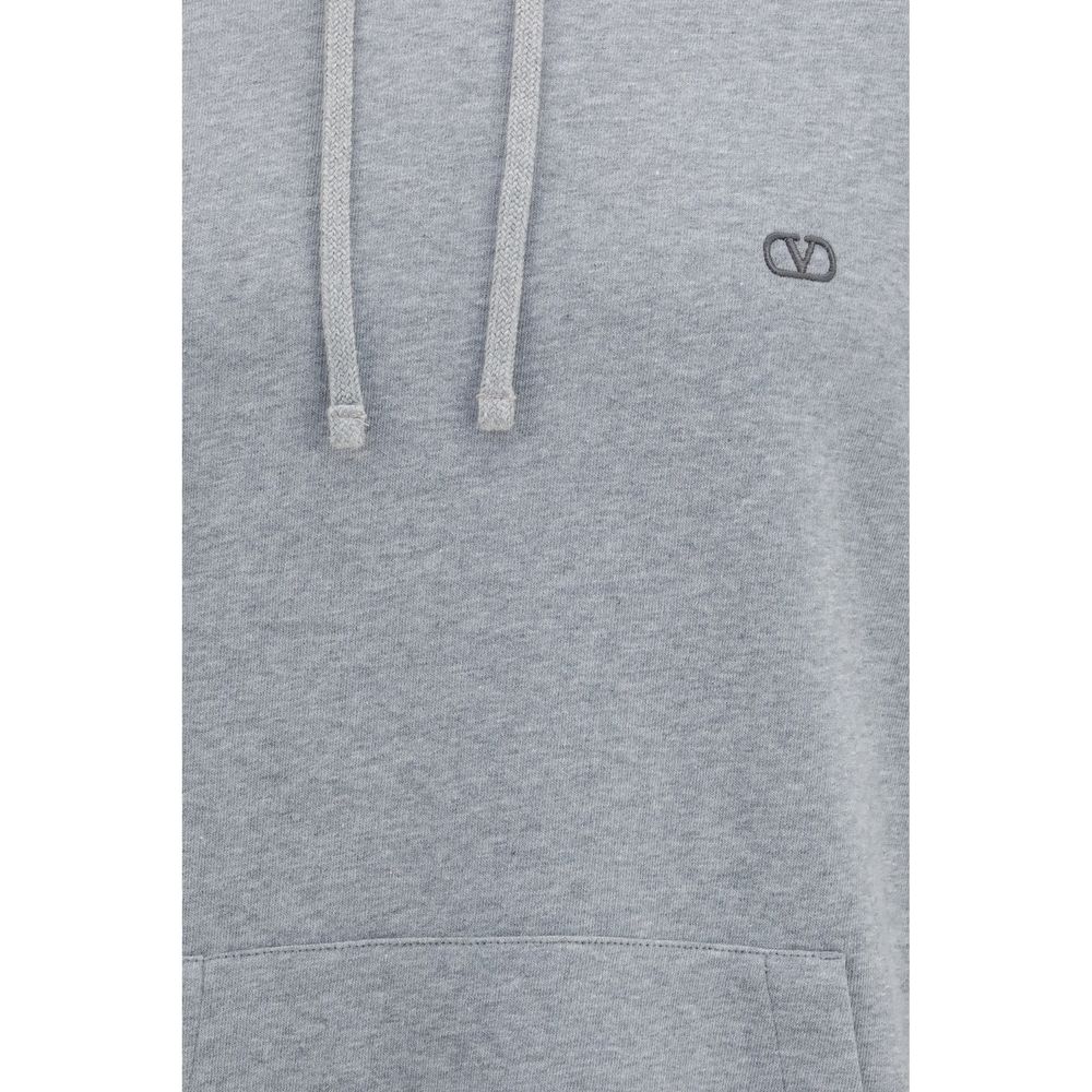 Valentino Gray Cotton Sweatshirt Valentino