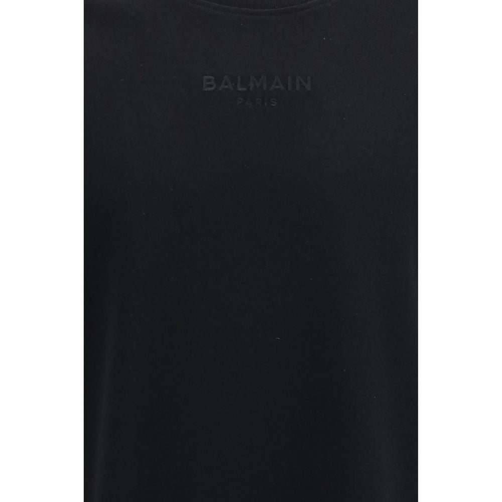 Balmain Black Cotton T-Shirt Balmain