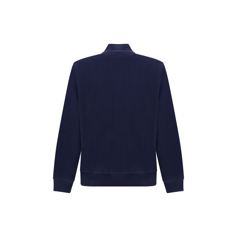 Brunello Cucinelli Blue Cotton Sweatshirt Brunello Cucinelli