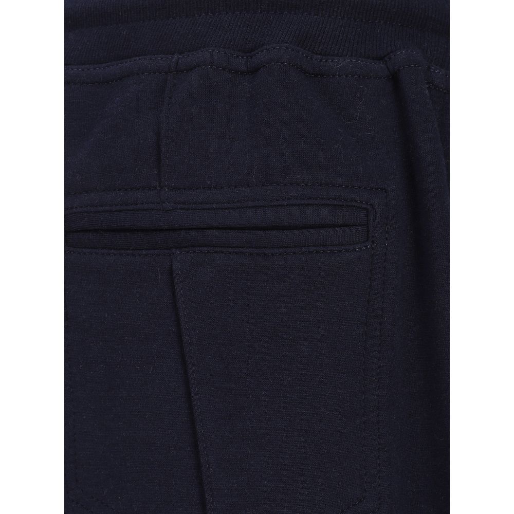Brunello Cucinelli Blue Cotton Joggers (Workout Pants) Brunello Cucinelli