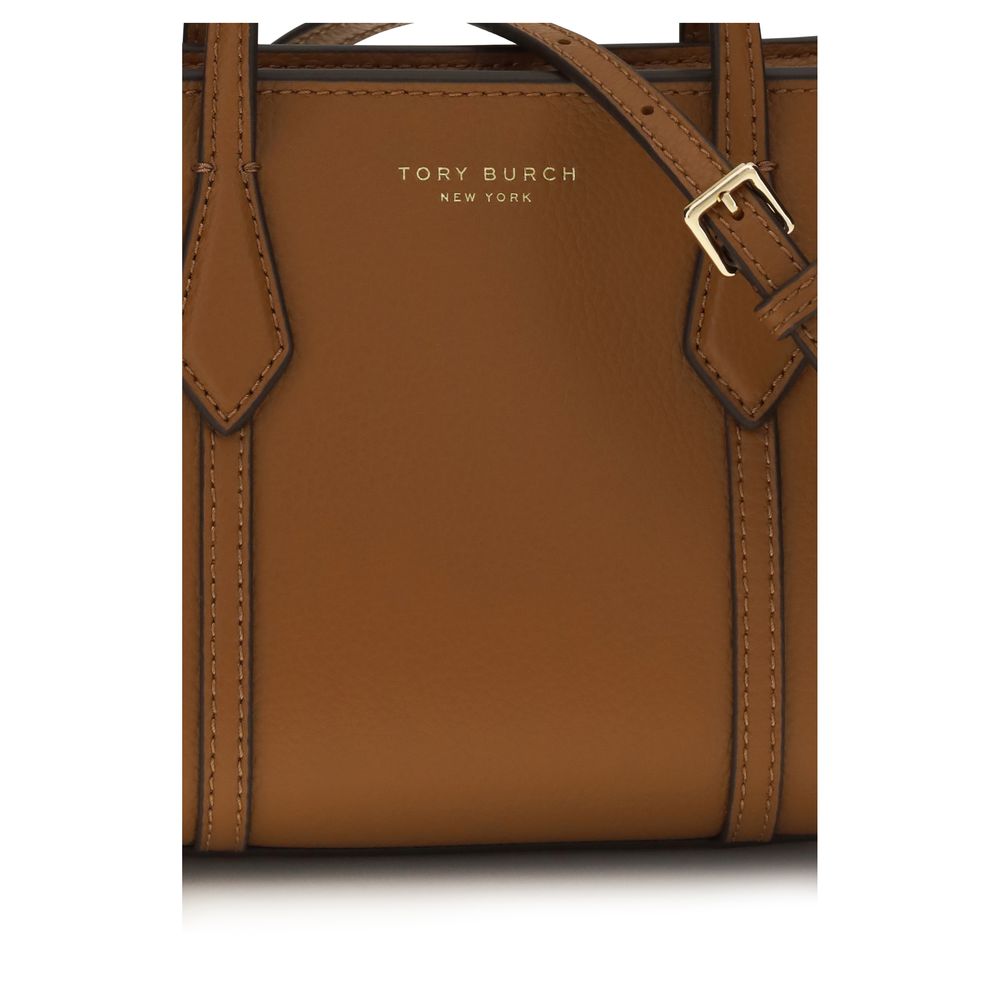 Tory Burch Brown Calf Leather Bos Taurus Shoulder Bag Tory Burch