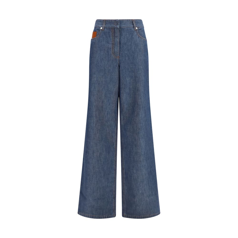 Fendi Blue Cotton Jeans Denim Fendi