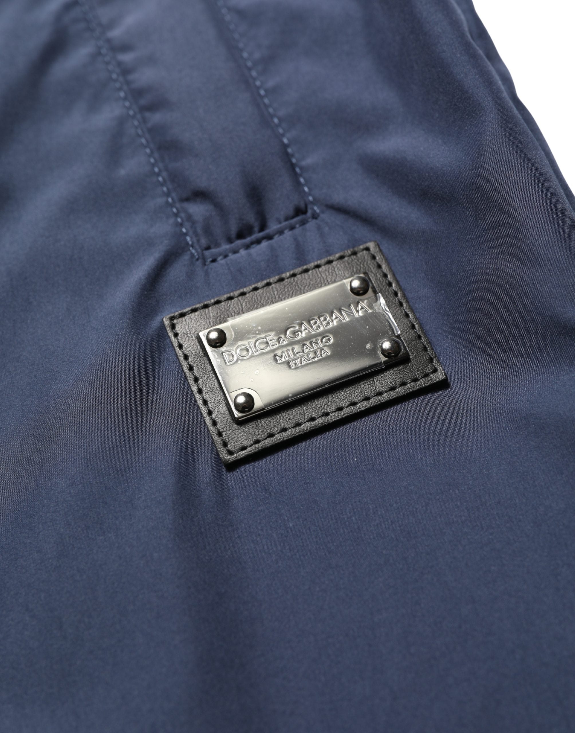 Dolce & Gabbana Dark Blue Polyester Jogger Sweatpants Pants Dolce & Gabbana