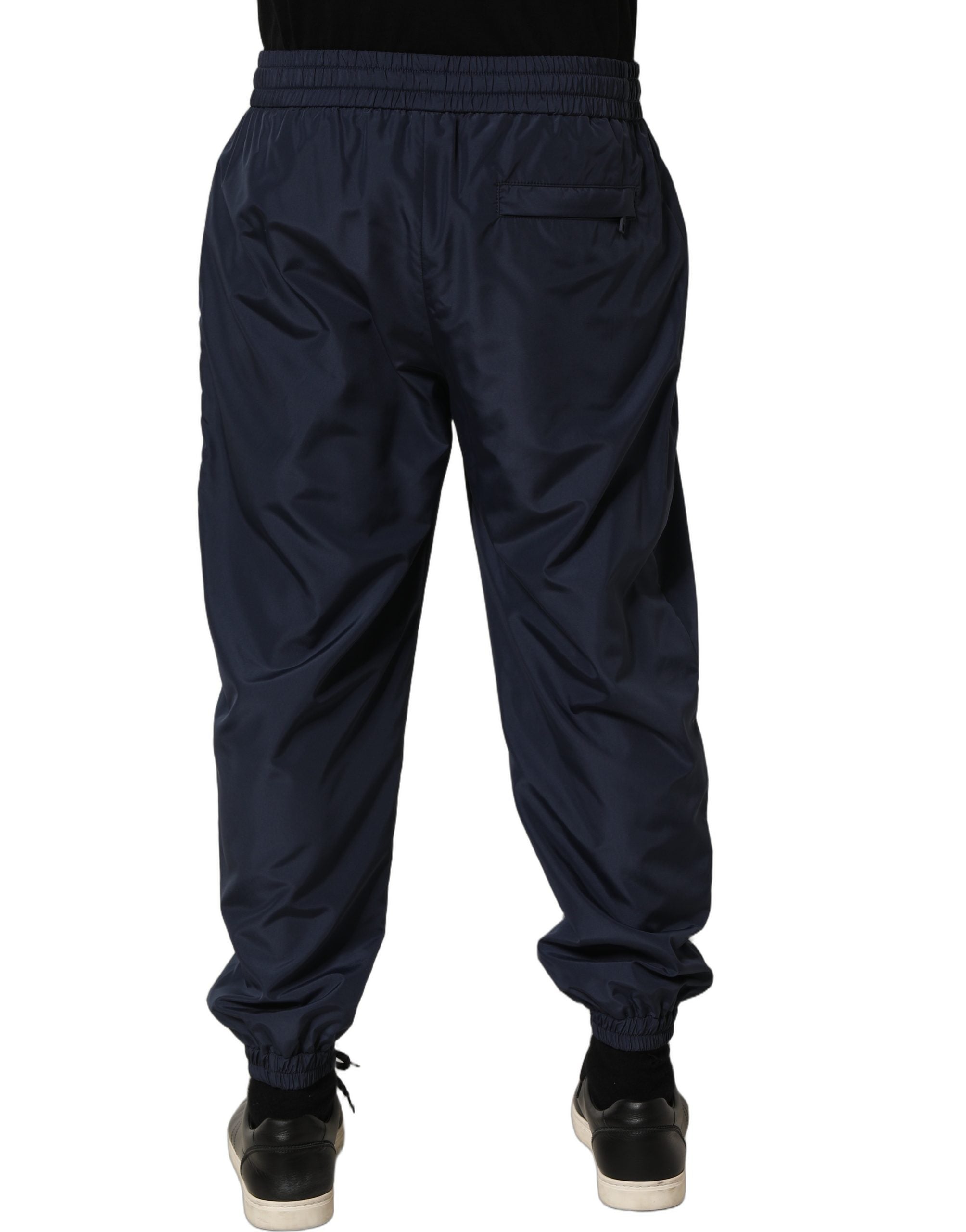 Dolce & Gabbana Dark Blue Polyester Jogger Sweatpants Pants Dolce & Gabbana