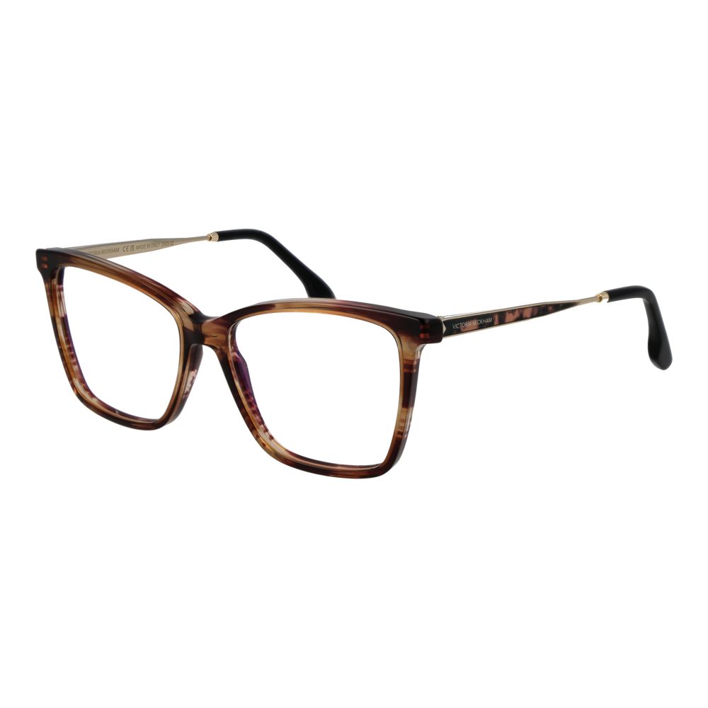 Victoria Beckham Brown Metal & Plastic Glasses (Frames) Victoria Beckham
