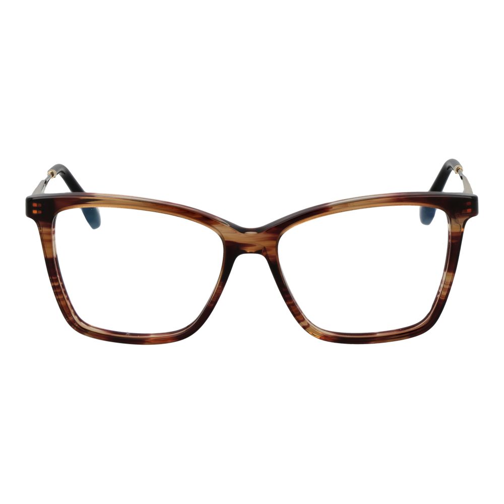 Victoria Beckham Brown Metal & Plastic Glasses (Frames) Victoria Beckham