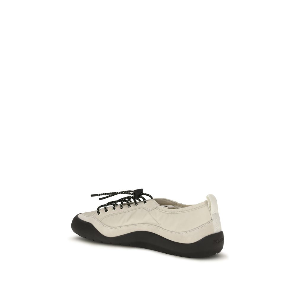 Prada Beige Fabric Athletic Sneakers Prada