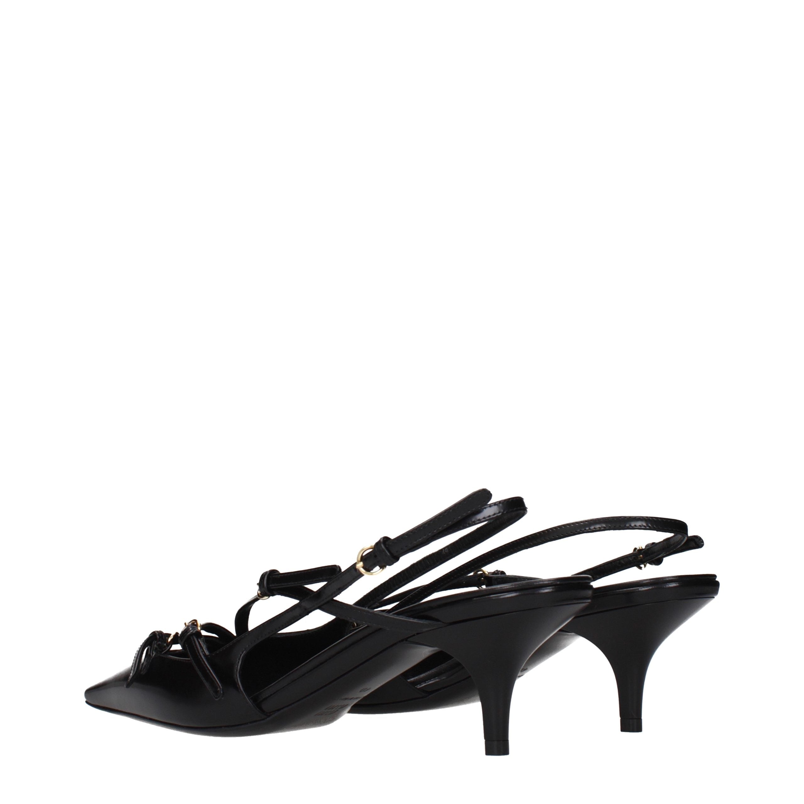 Miu Miu Black Leather High Heel Pumps Miu Miu