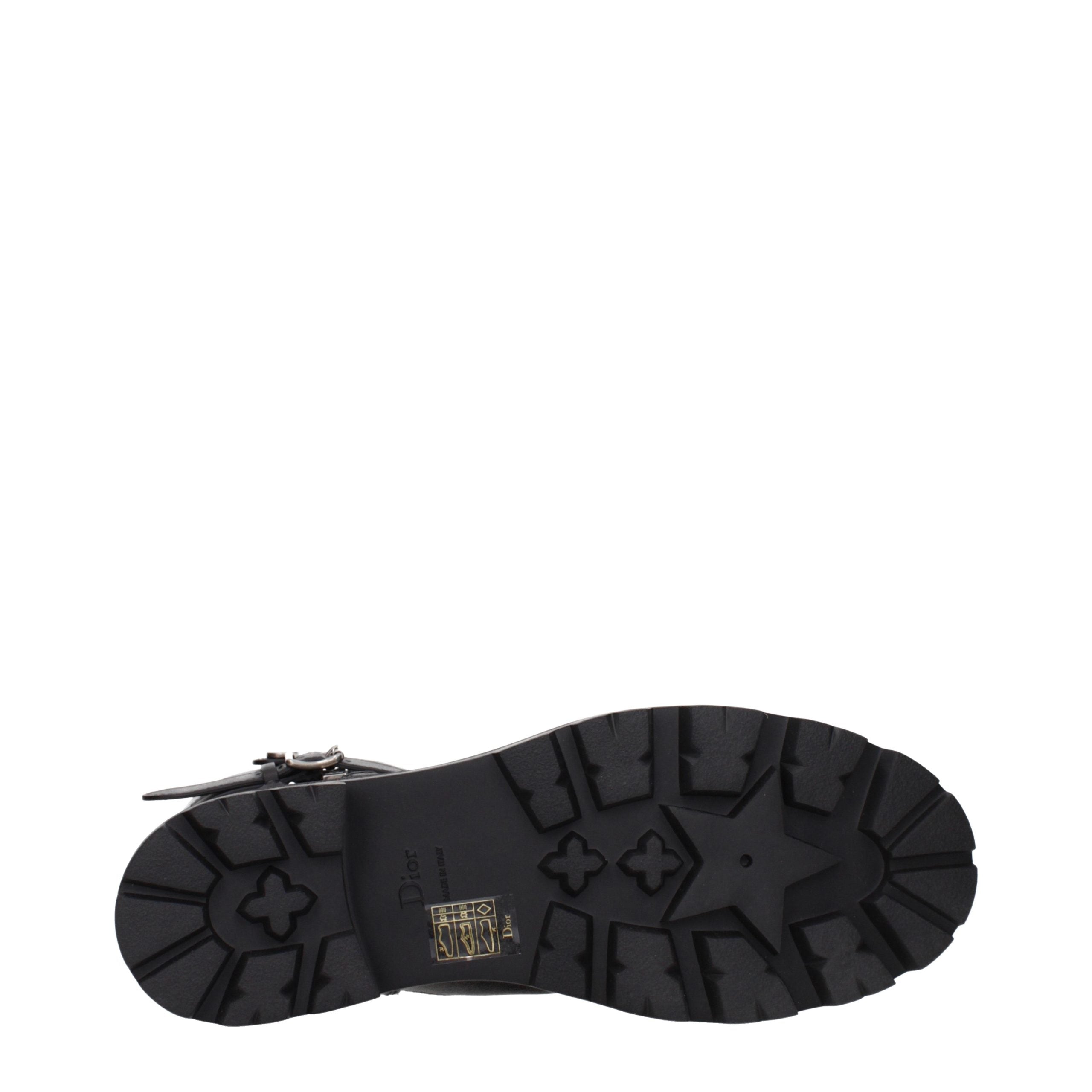 Christian Dior Black Leather Ankle Boots Christian Dior