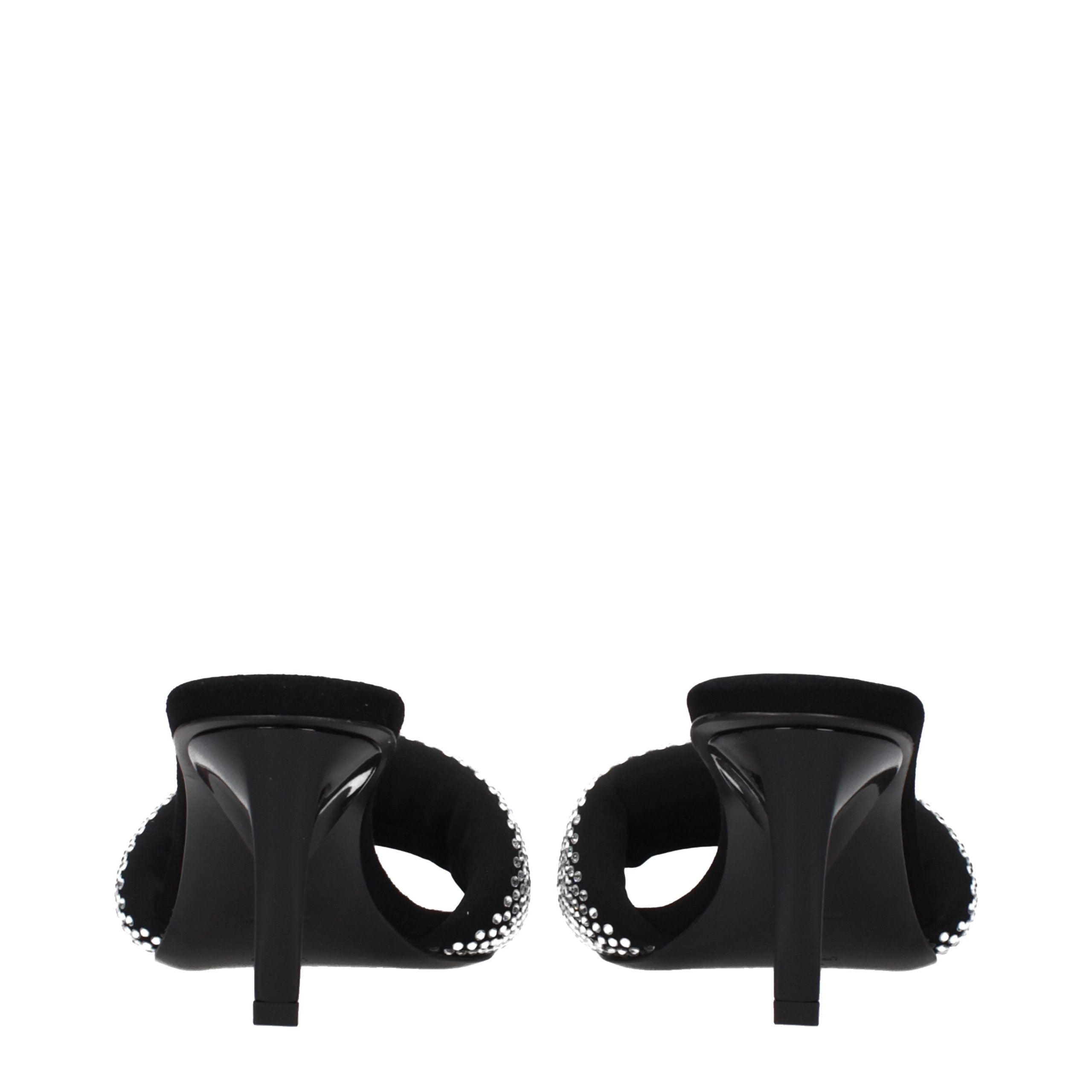 Prada Black Fabric Platform Sandals Prada