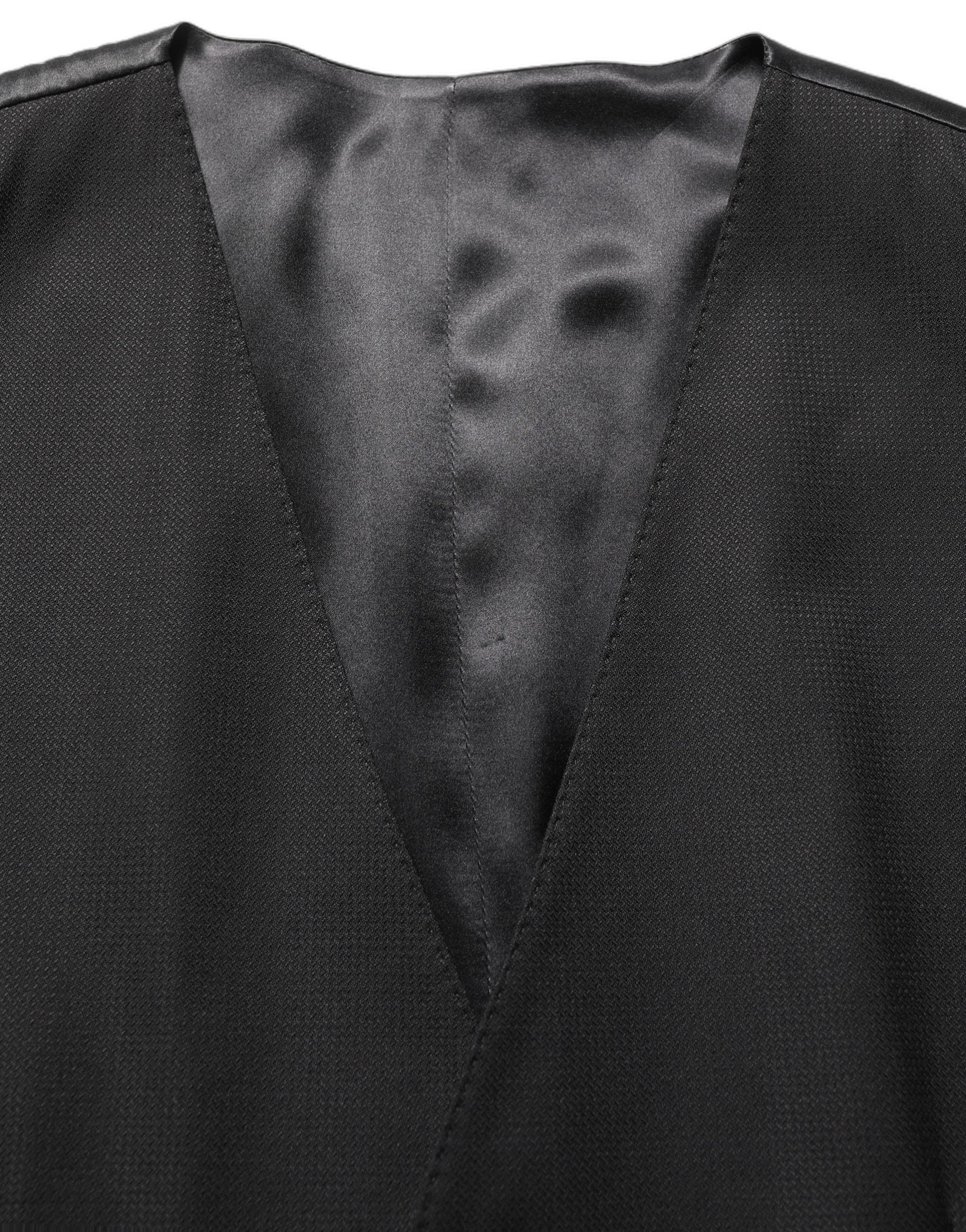 Dolce & Gabbana Black MARTINI Slim Fit Formal 3 Piece Suit Dolce & Gabbana
