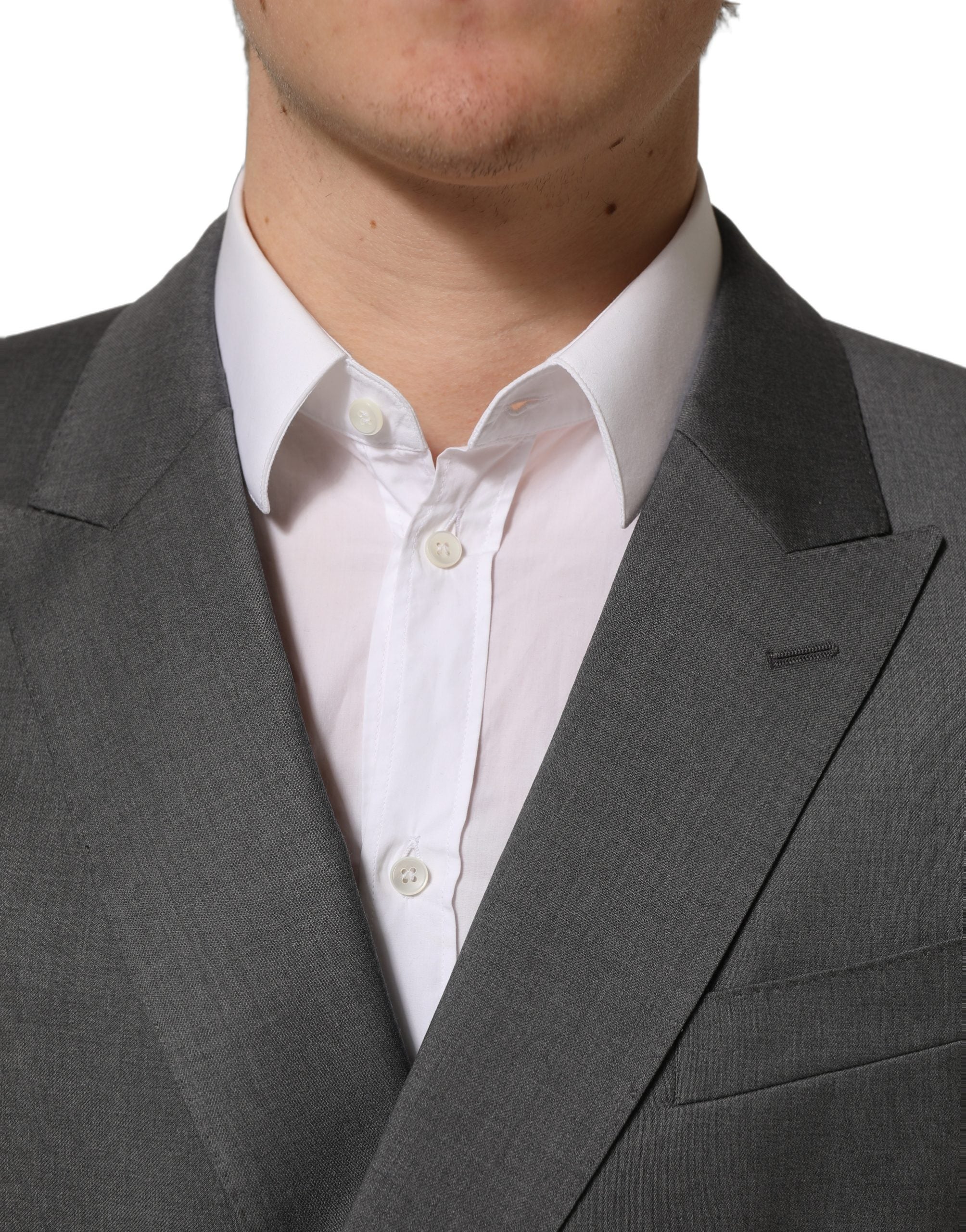 Dolce & Gabbana Gray MARTINI Slim Fit Formal 2Piece Men Suit Dolce & Gabbana
