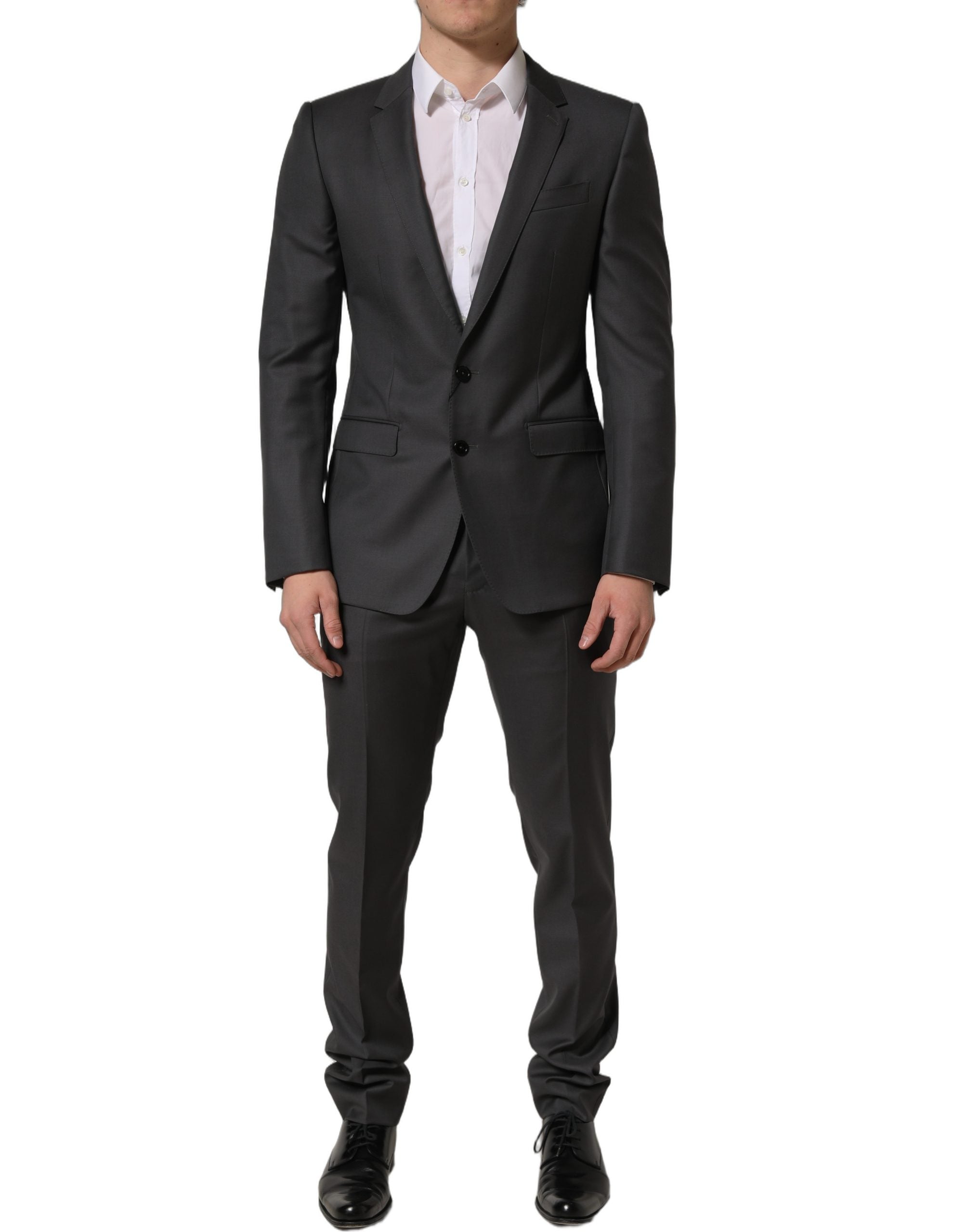 Dolce & Gabbana Gray MARTINI Slim Fit Formal 2Piece Men Suit Dolce & Gabbana