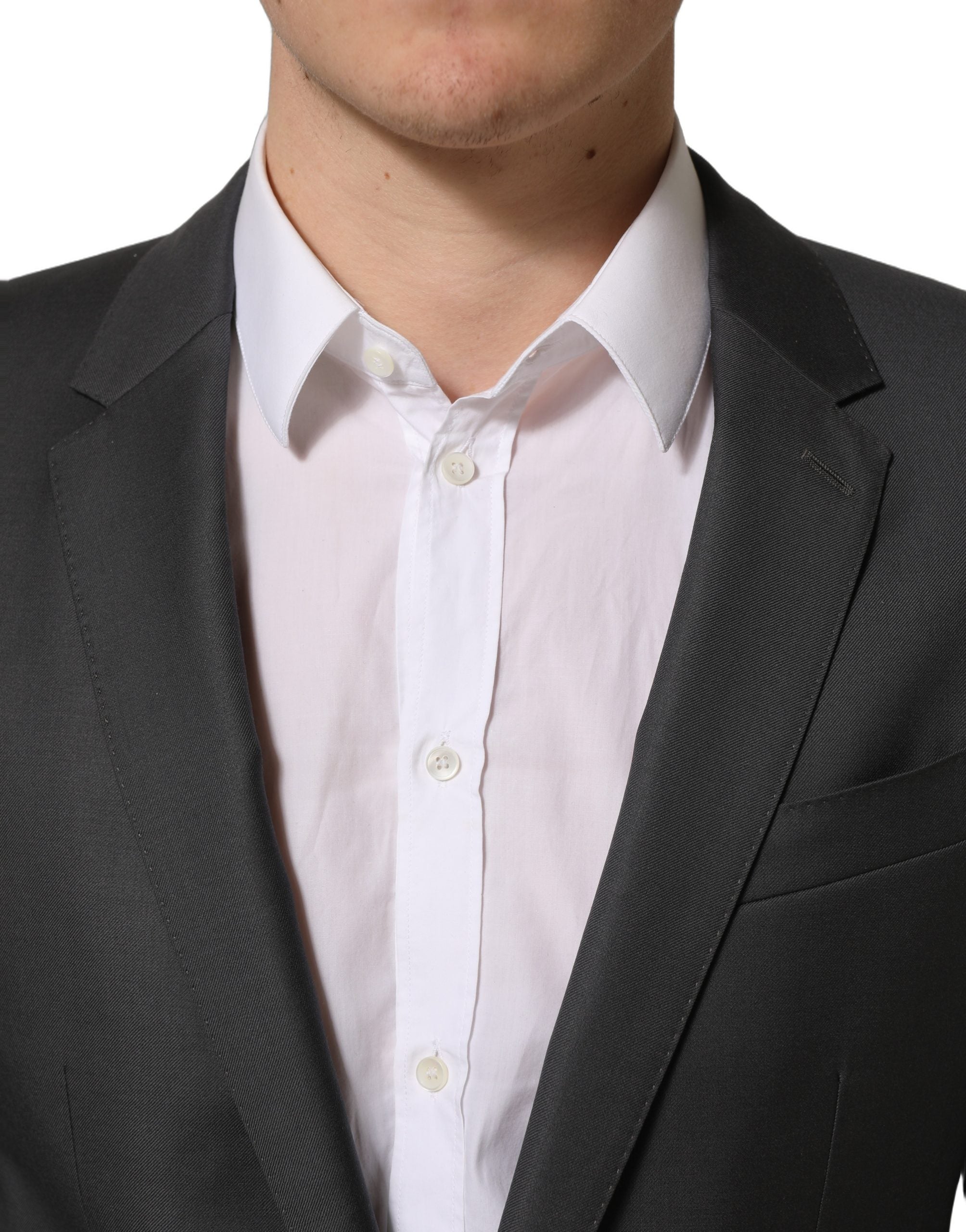 Dolce & Gabbana Gray MARTINI Slim Fit Formal 2Piece Men Suit Dolce & Gabbana