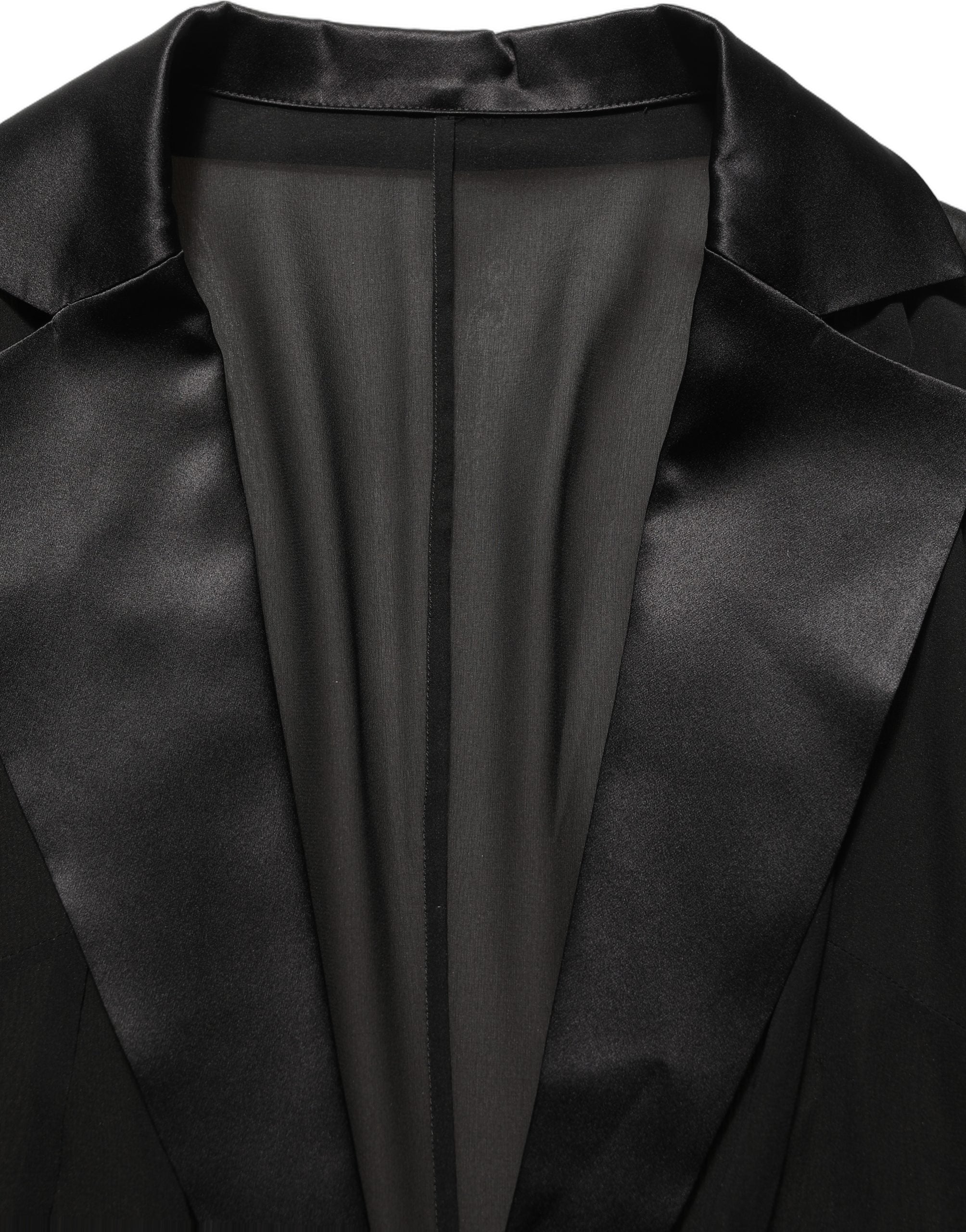 Dolce & Gabbana Black Silk Sheer Chiffon Long Maxi Dress Dolce & Gabbana