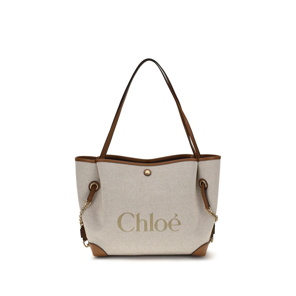 Chloé Beige Cotton Shoulder Bag Chloé
