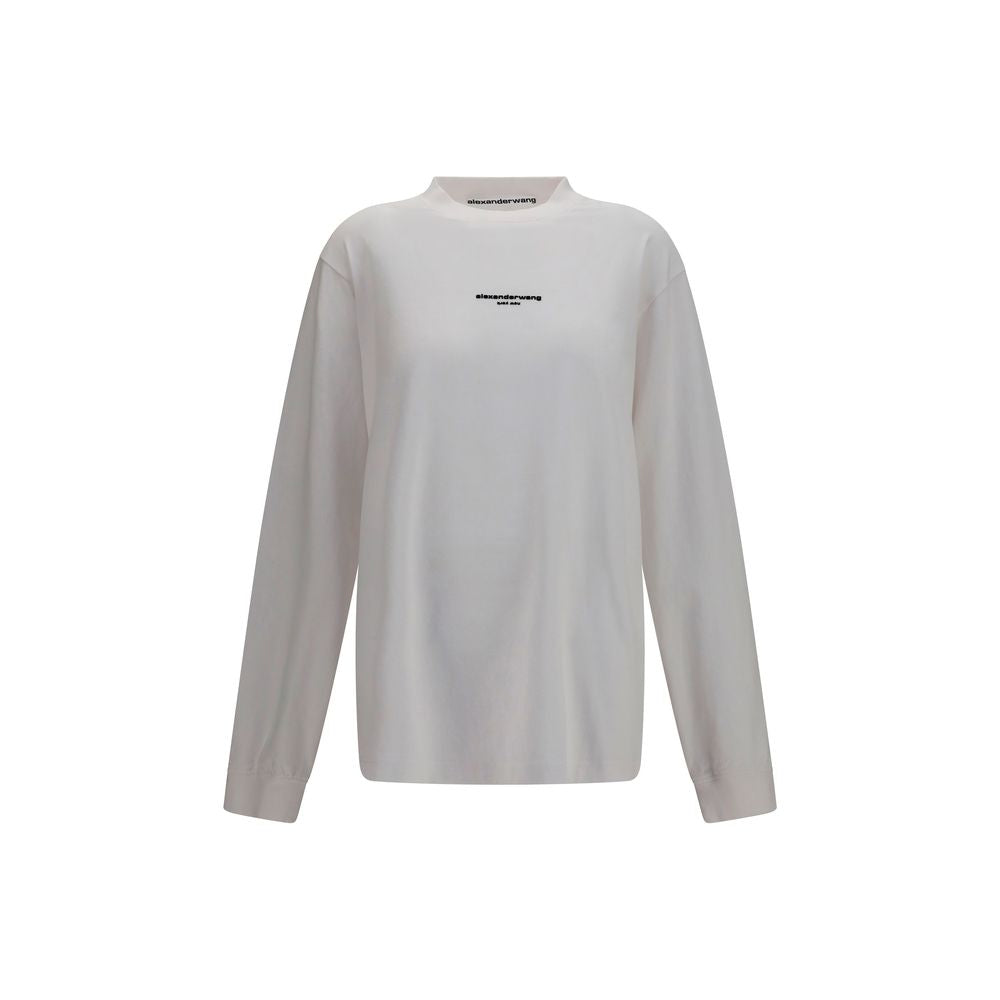 Alexander Wang White Cotton T-Shirt Alexander Wang