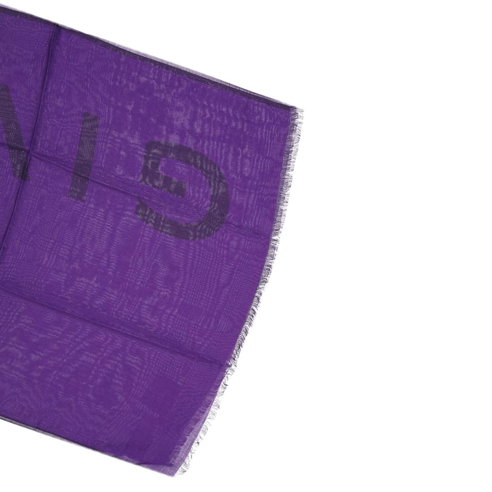 Givenchy Purple Cashmere Scarf Givenchy