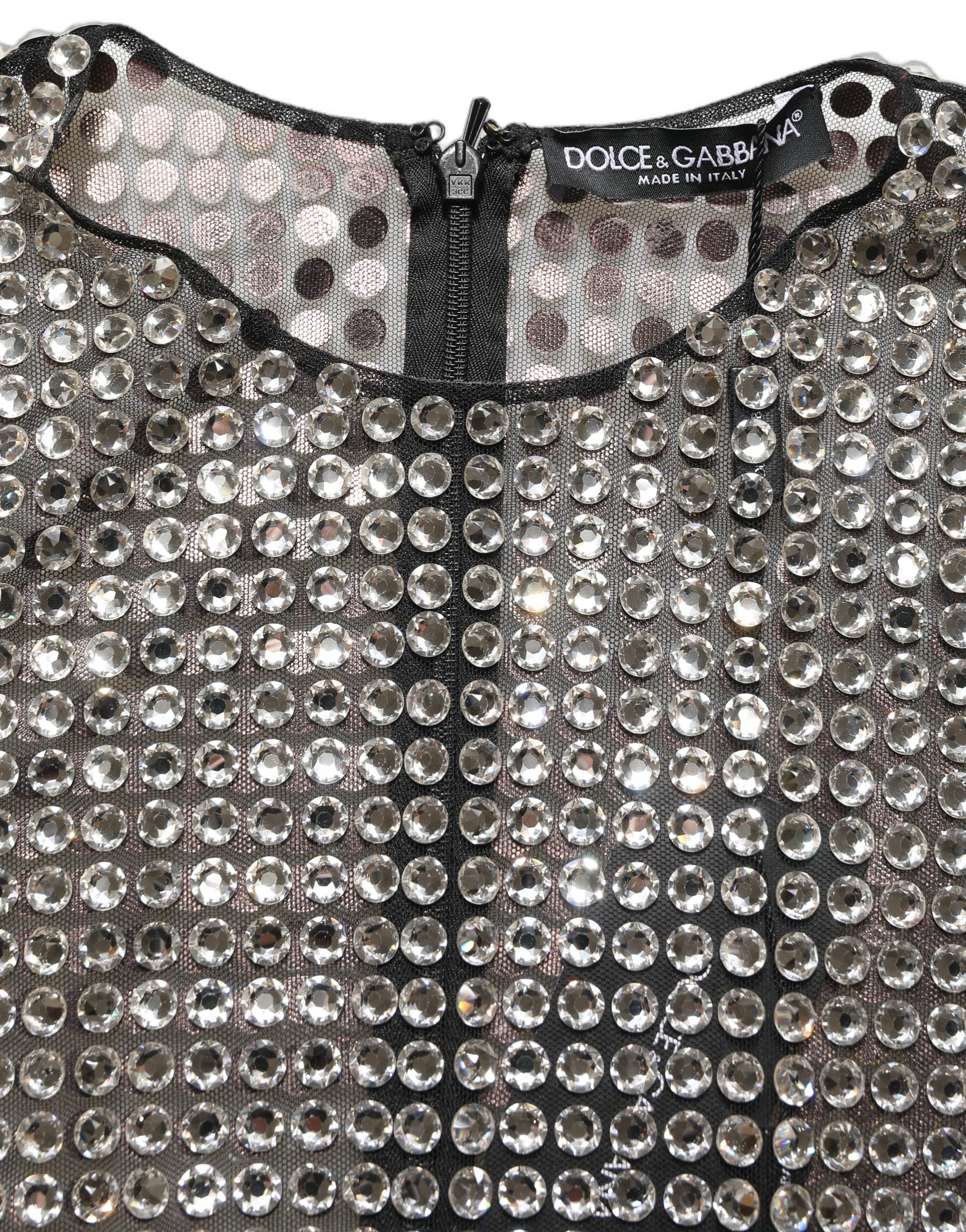 Dolce & Gabbana Beige Crystal Embellished Long Gown Dress Dolce & Gabbana