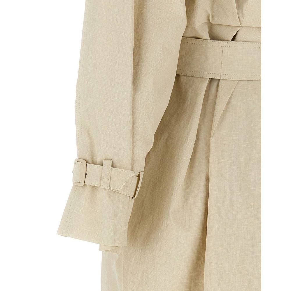 Max Mara Beige Cotton Coat Max Mara