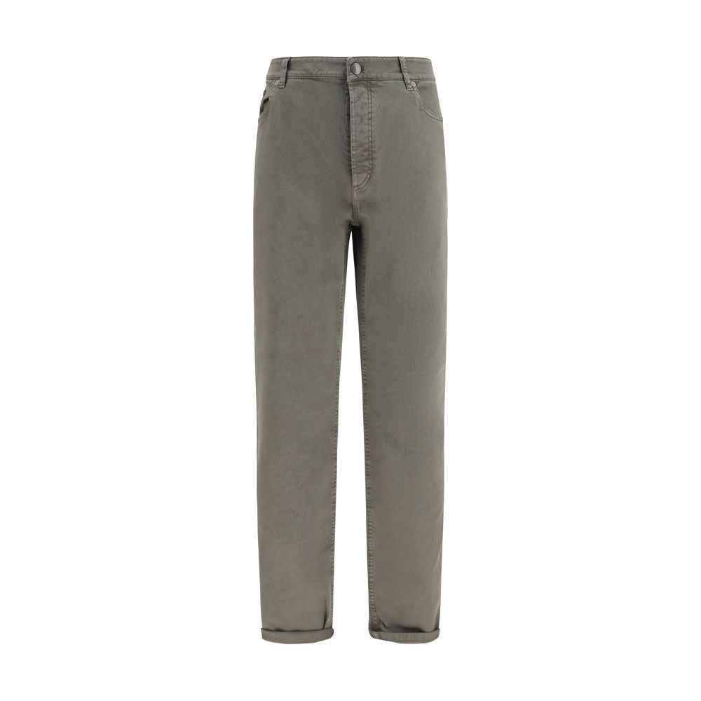 Brunello Cucinelli Bicolor Cotton Jeans Denim Brunello Cucinelli