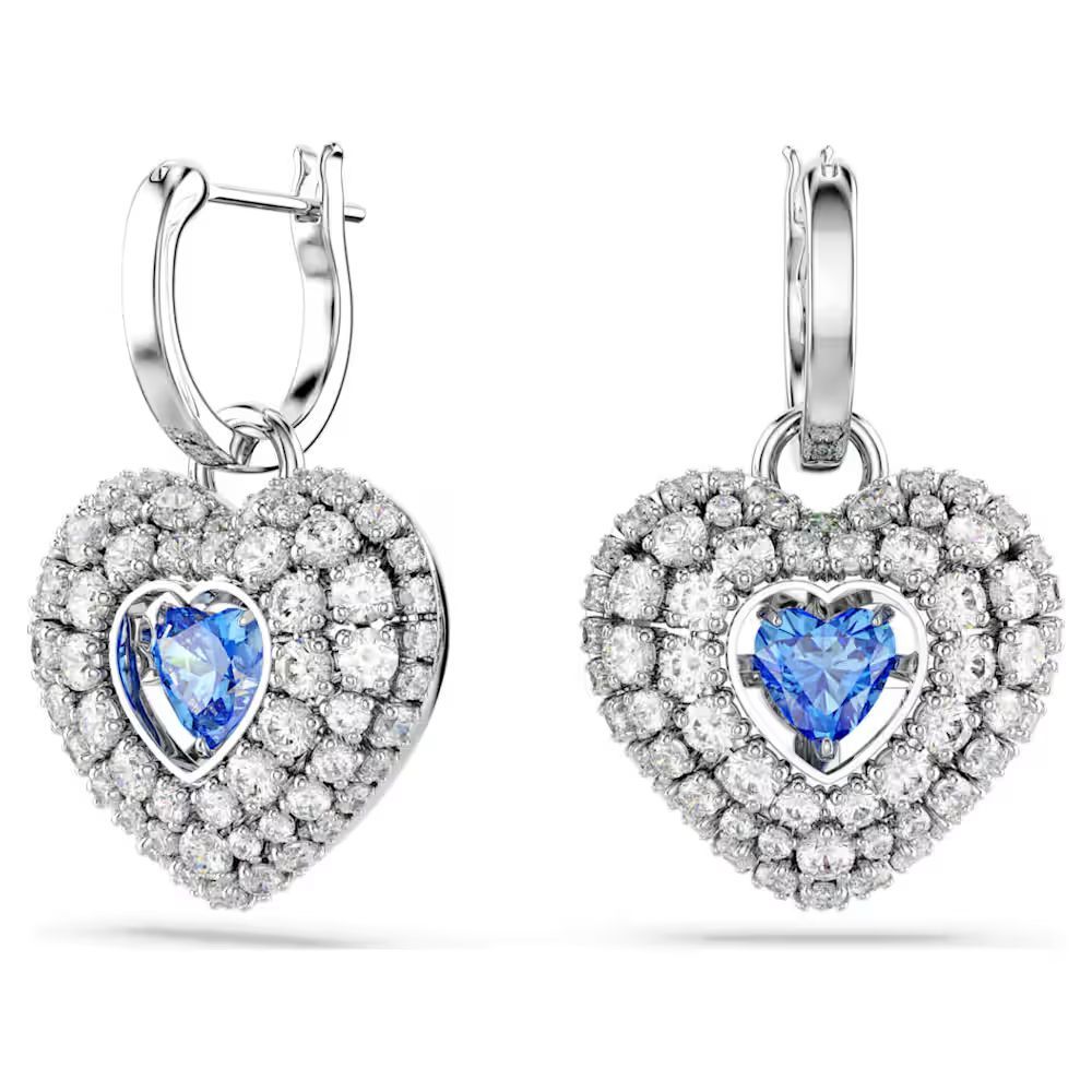 Swarovski Gray Stainless Steel Earrings Swarovski