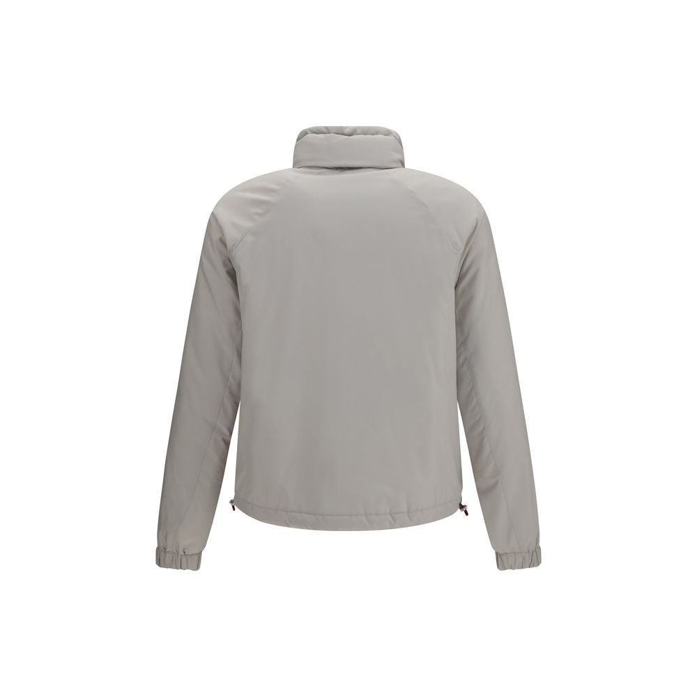 Brunello Cucinelli Gray Polyester Shell Jacket Brunello Cucinelli