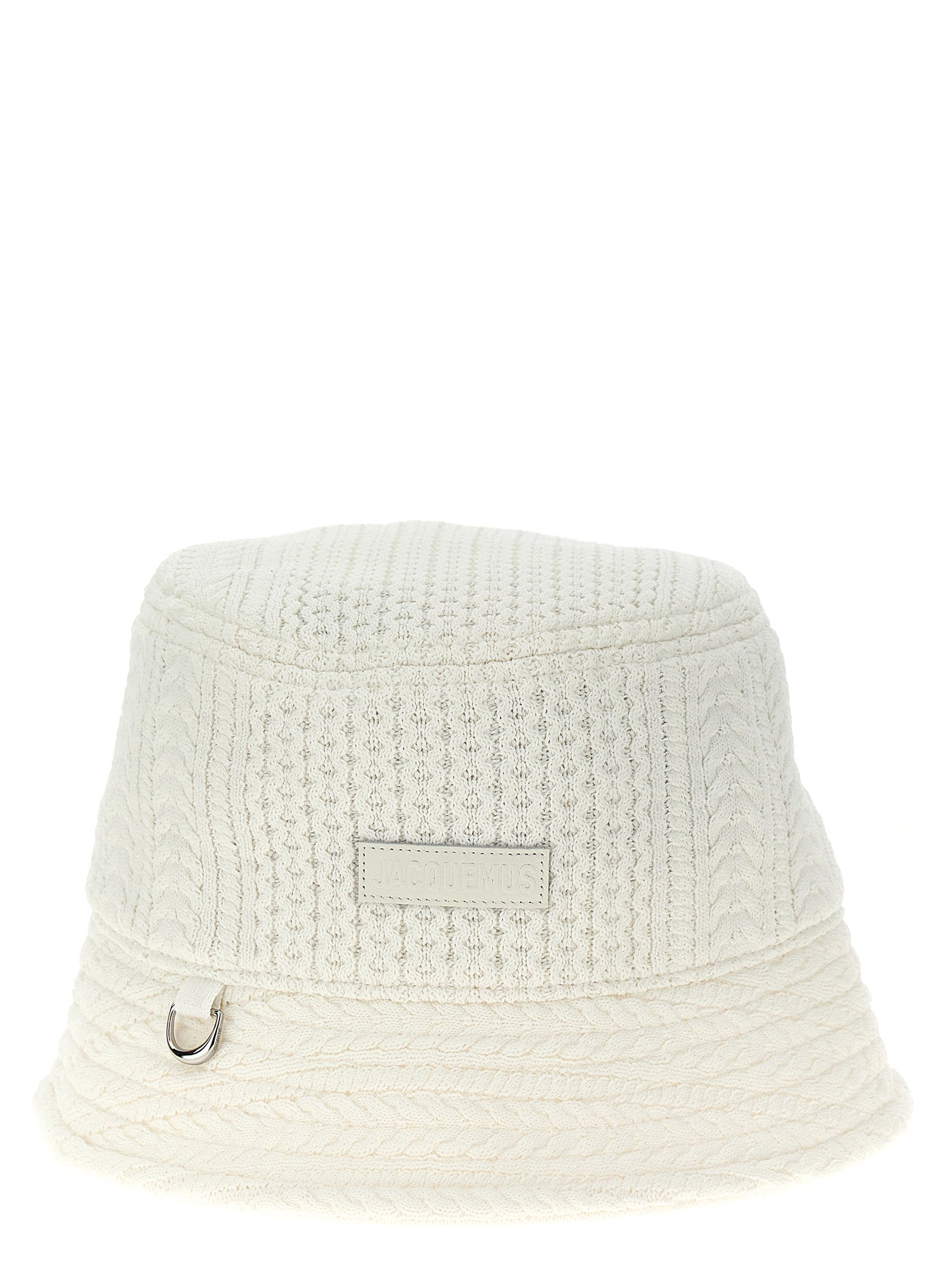 Jacquemus White Viscose Bucket Hat Jacquemus