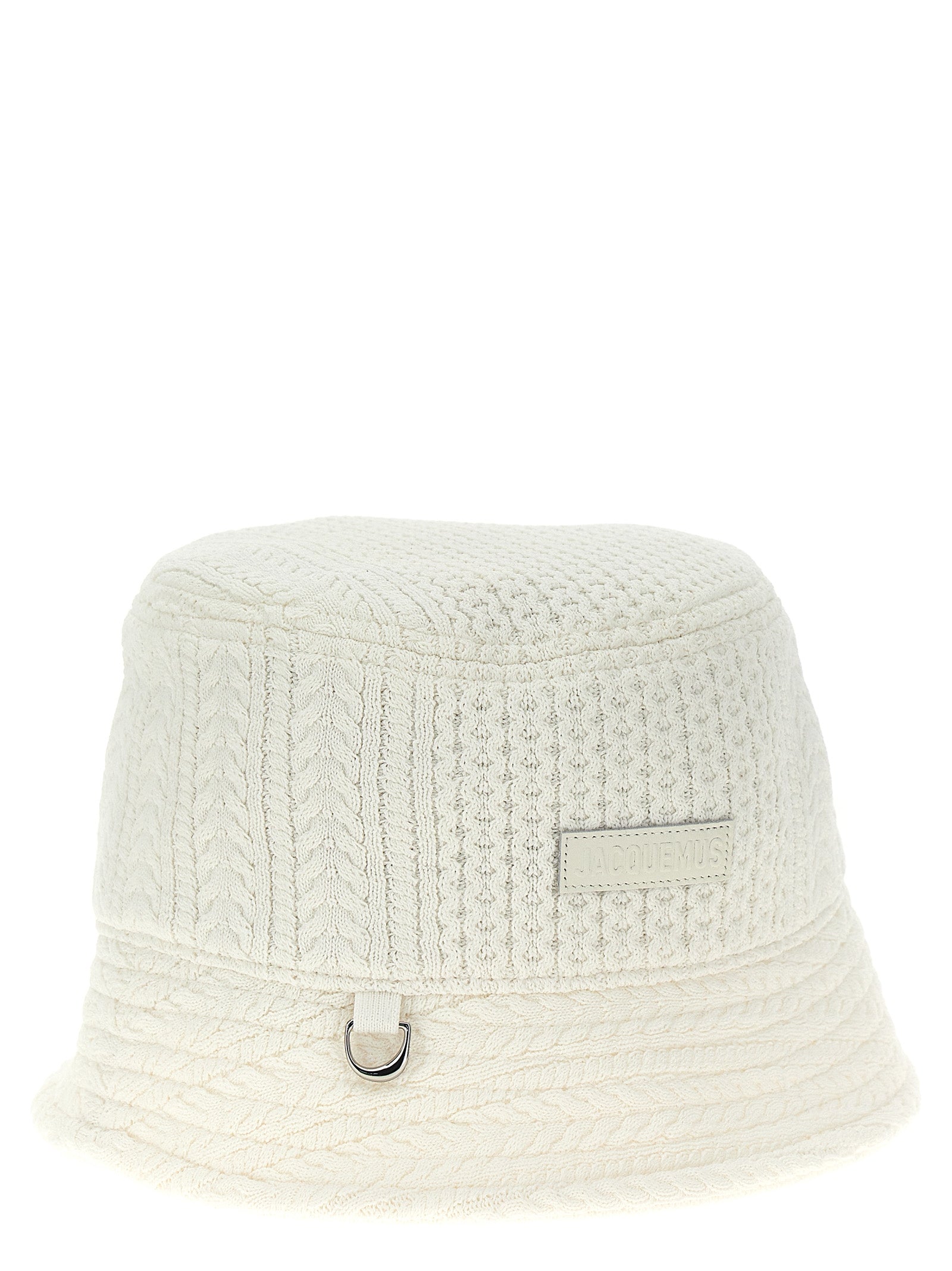 Jacquemus White Viscose Bucket Hat Jacquemus
