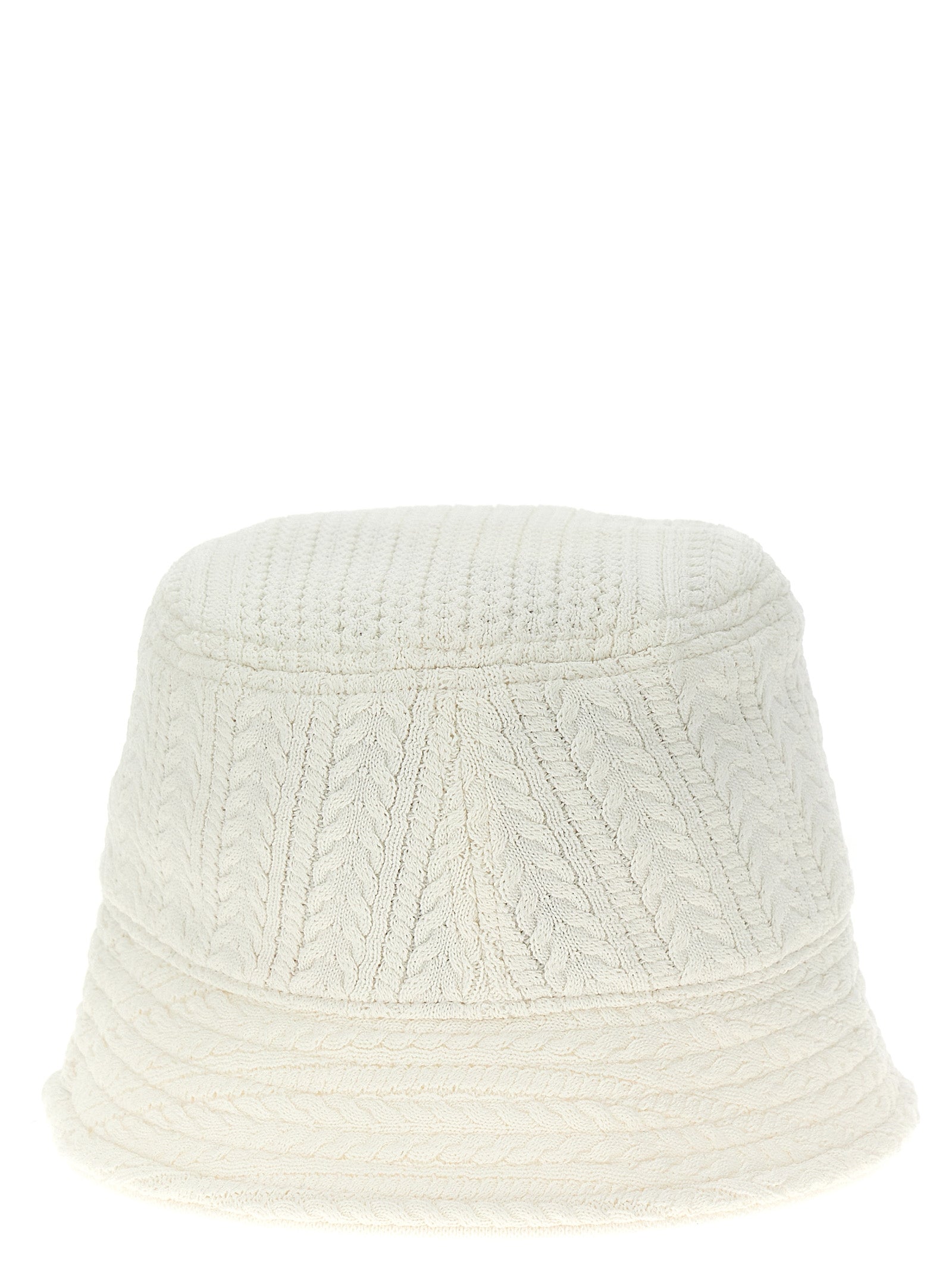 Jacquemus White Viscose Bucket Hat Jacquemus