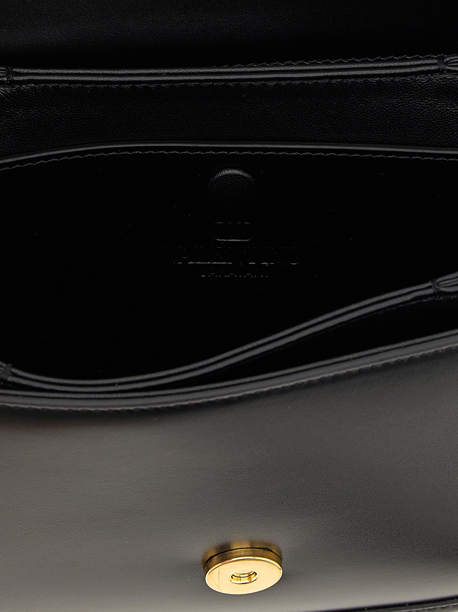 Valentino Garavani Black Calfskin Crossbody Bag Valentino Garavani