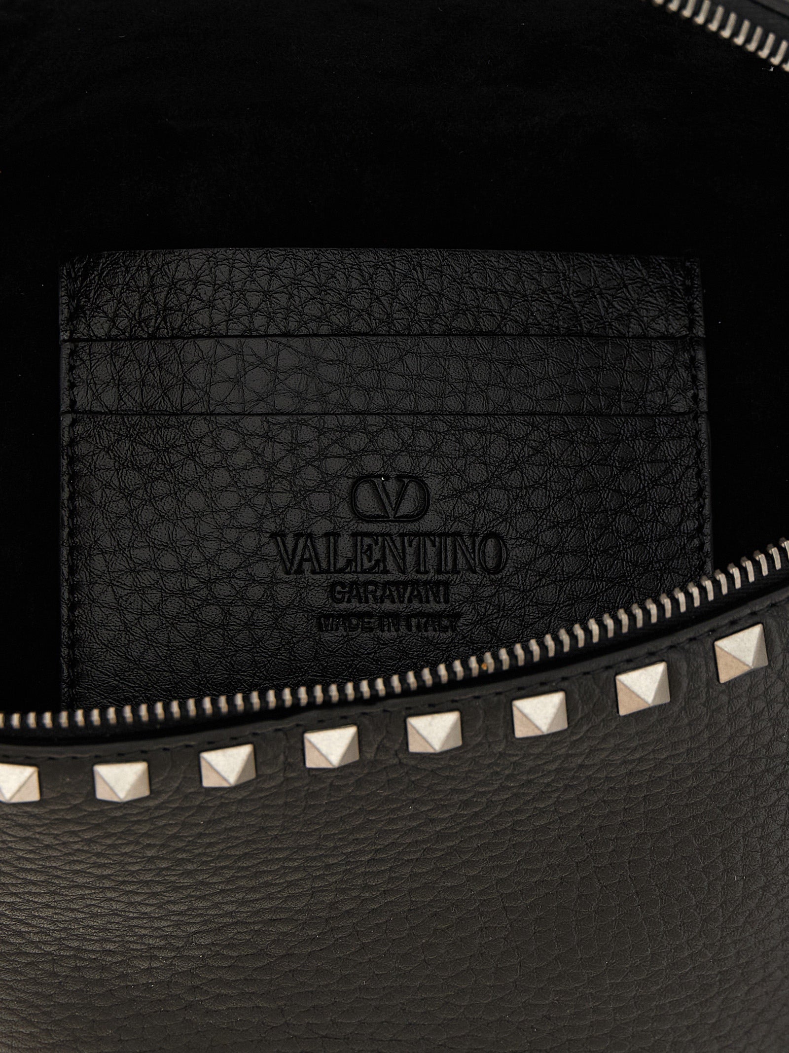 Valentino Garavani Black Calfskin Crossbody Bag Valentino Garavani