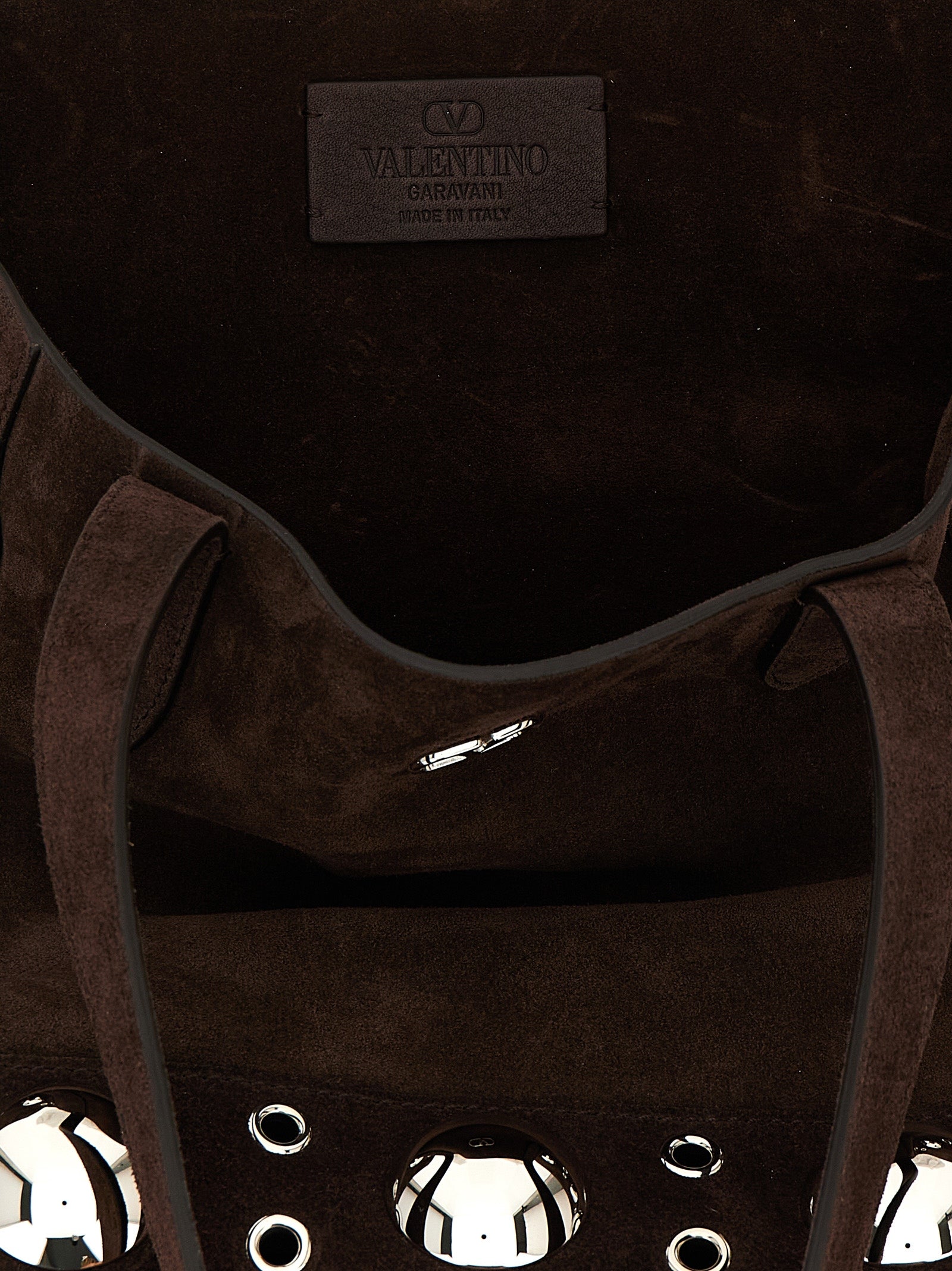 Valentino Garavani Brown Cowhide Tote Bag Valentino Garavani