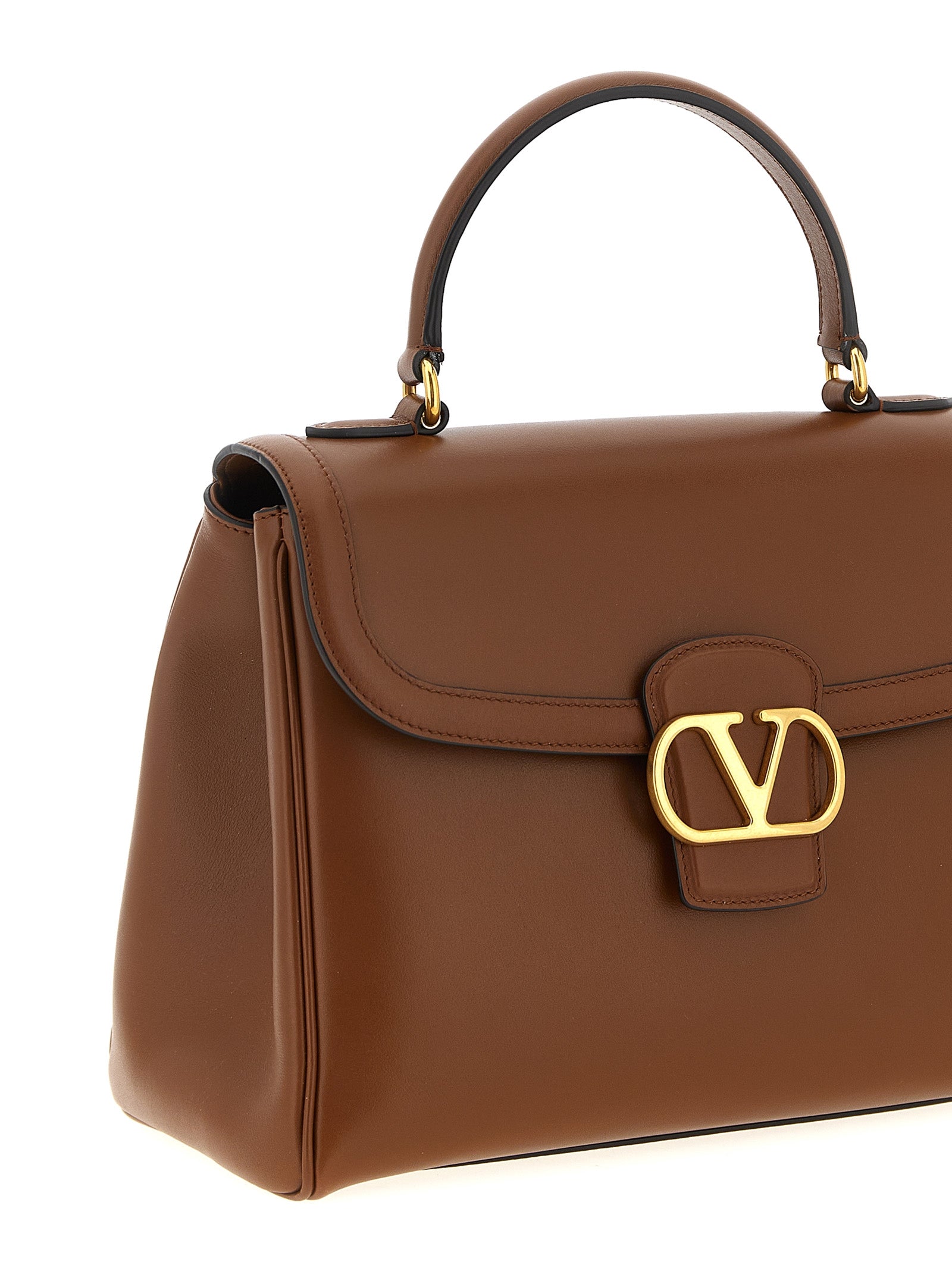 Valentino Garavani Brown Calfskin Handbag Valentino Garavani