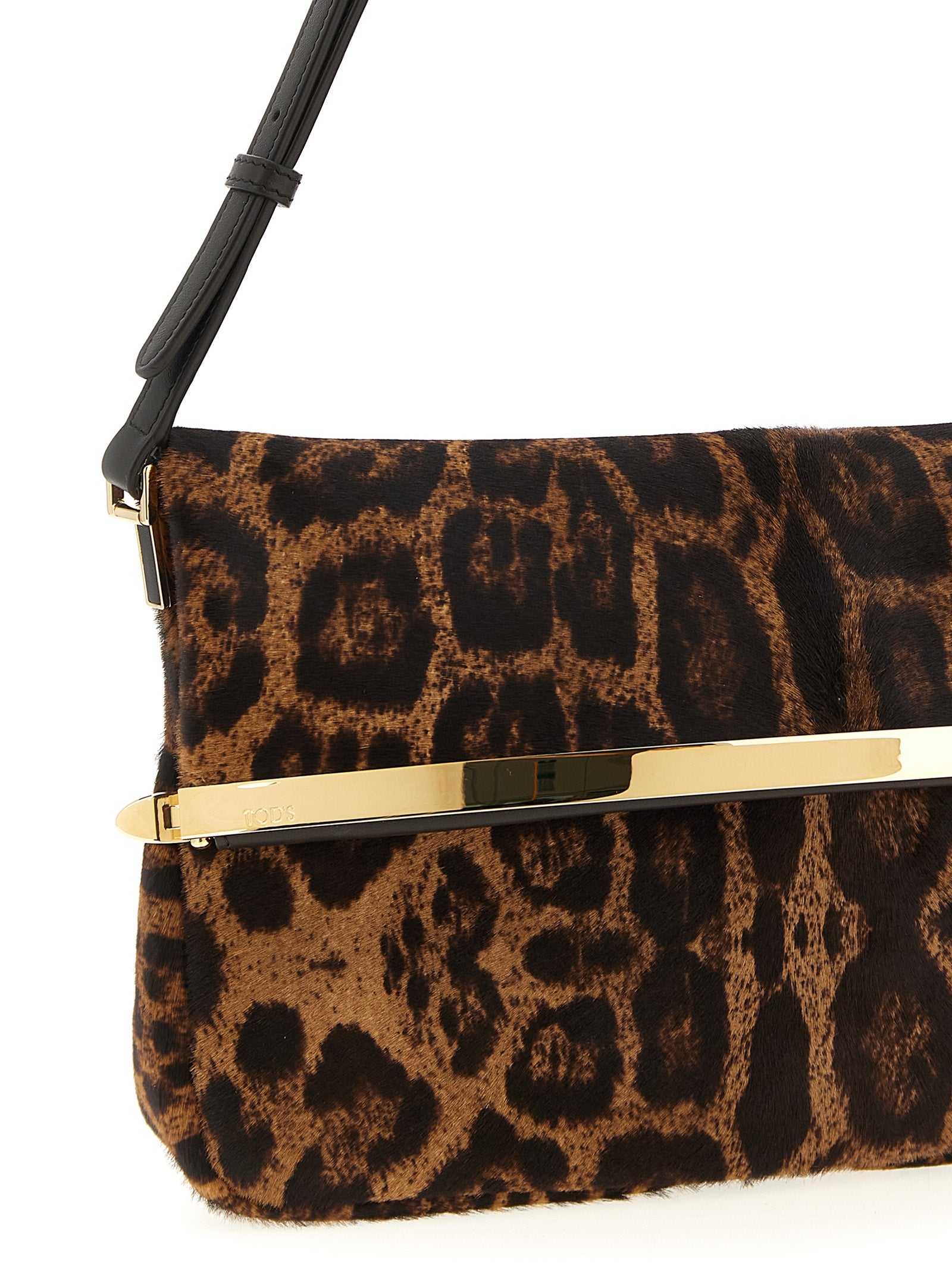 Tod's Brown Calfskin Shoulder Bag Tod's