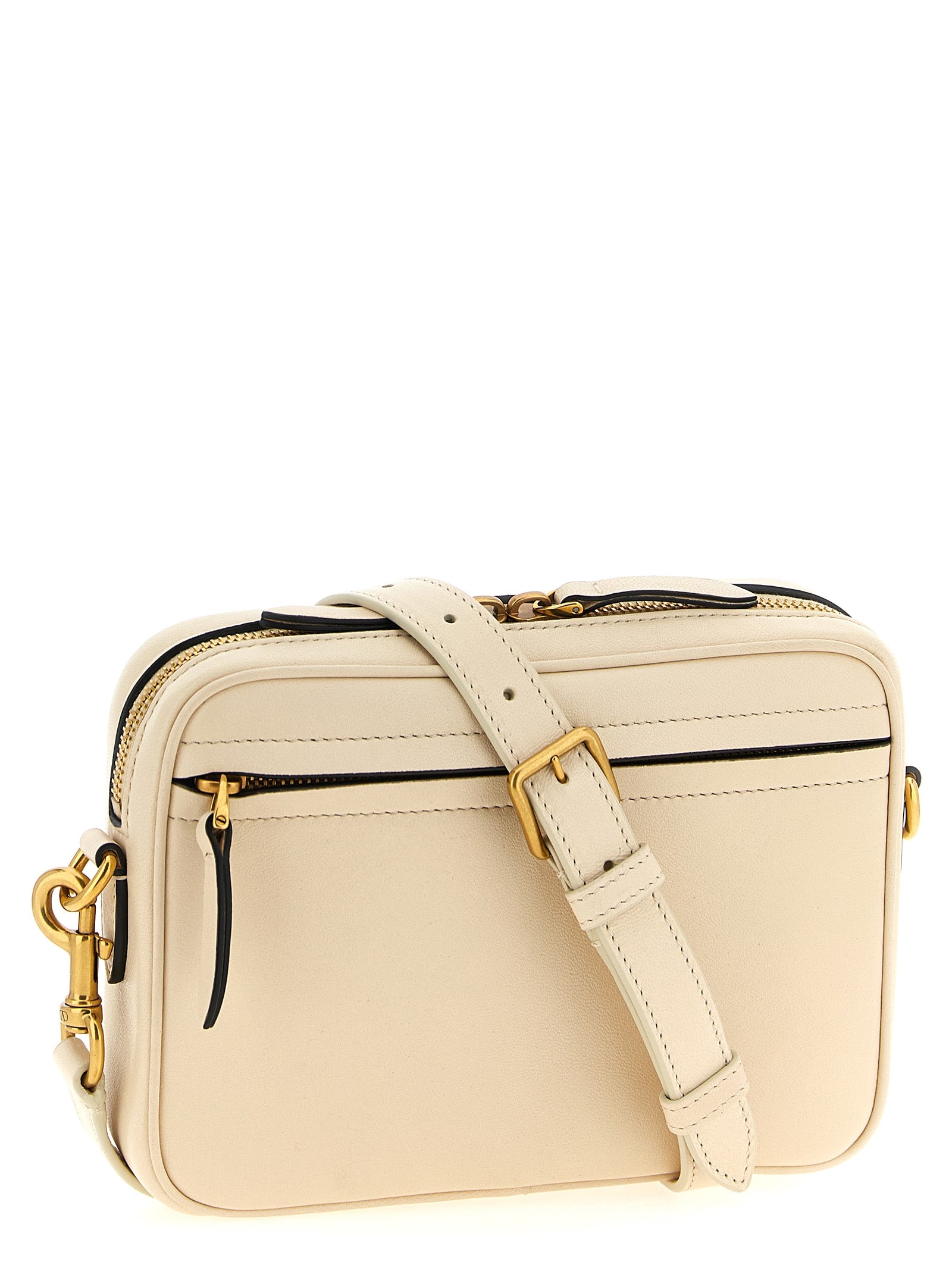 Valentino Garavani Bicolor Lamb Leather Crossbody Bag Valentino Garavani