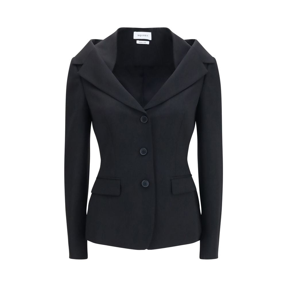 Alexander McQueen Black Wool Oves Aries Full-Length Jacket Alexander McQueen