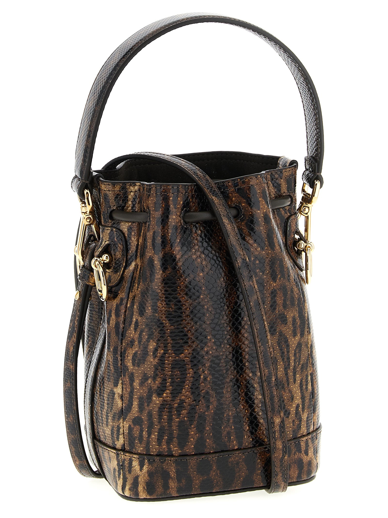 Fendi Brown Velvet Leather Handbag Fendi