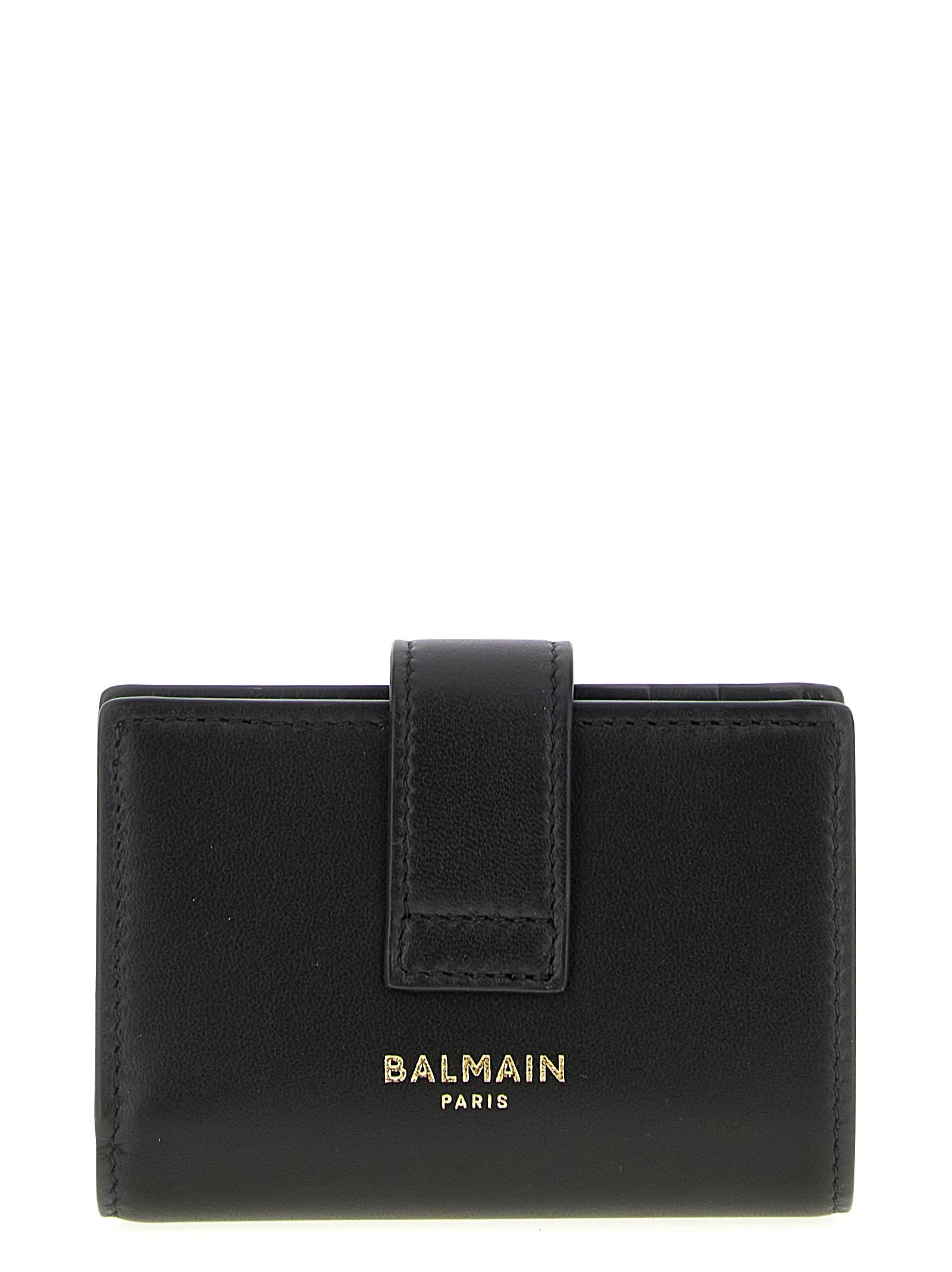 Balmain Black Lamb Leather Cardholder Balmain