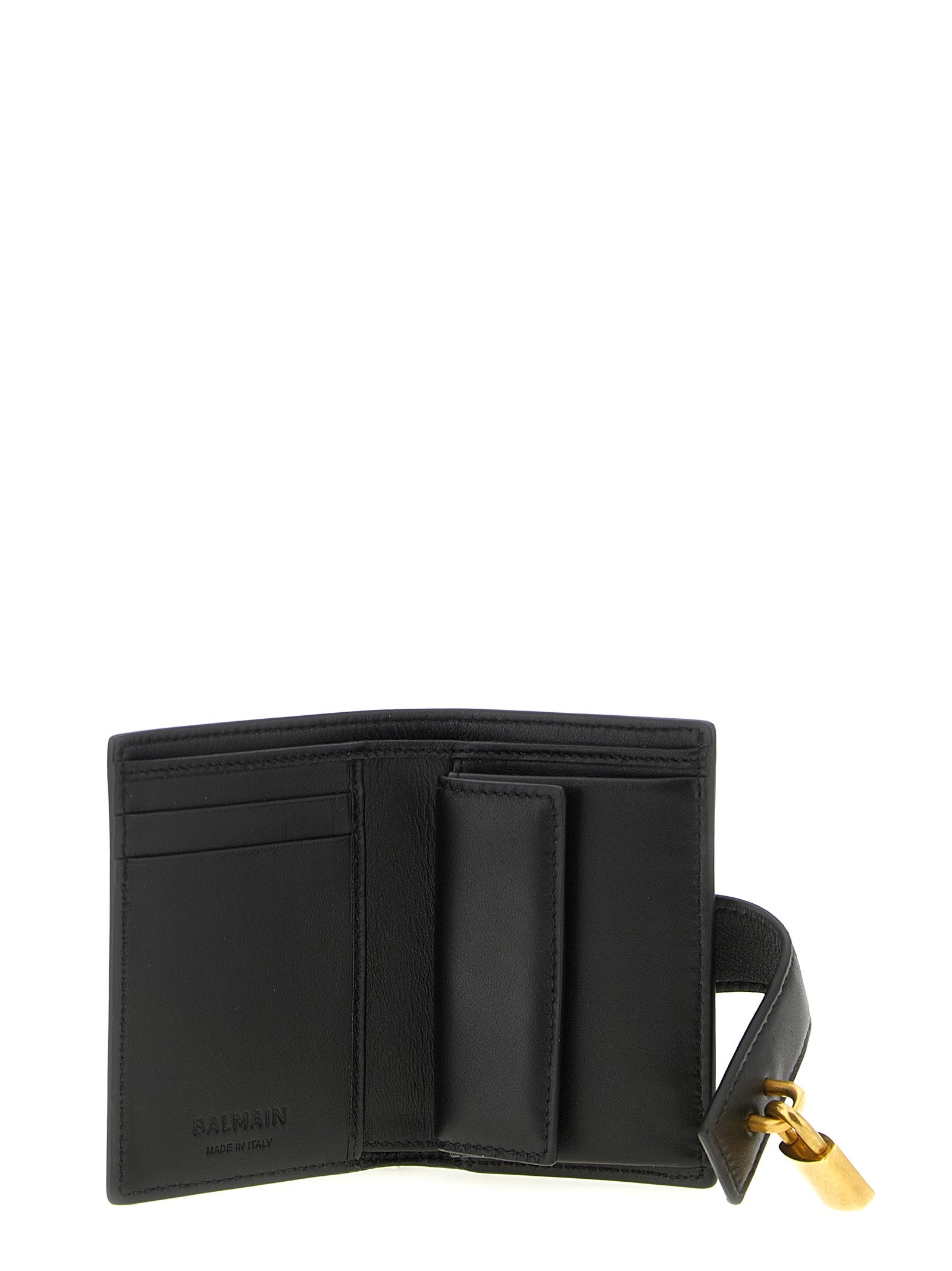 Balmain Black Lamb Leather Cardholder Balmain