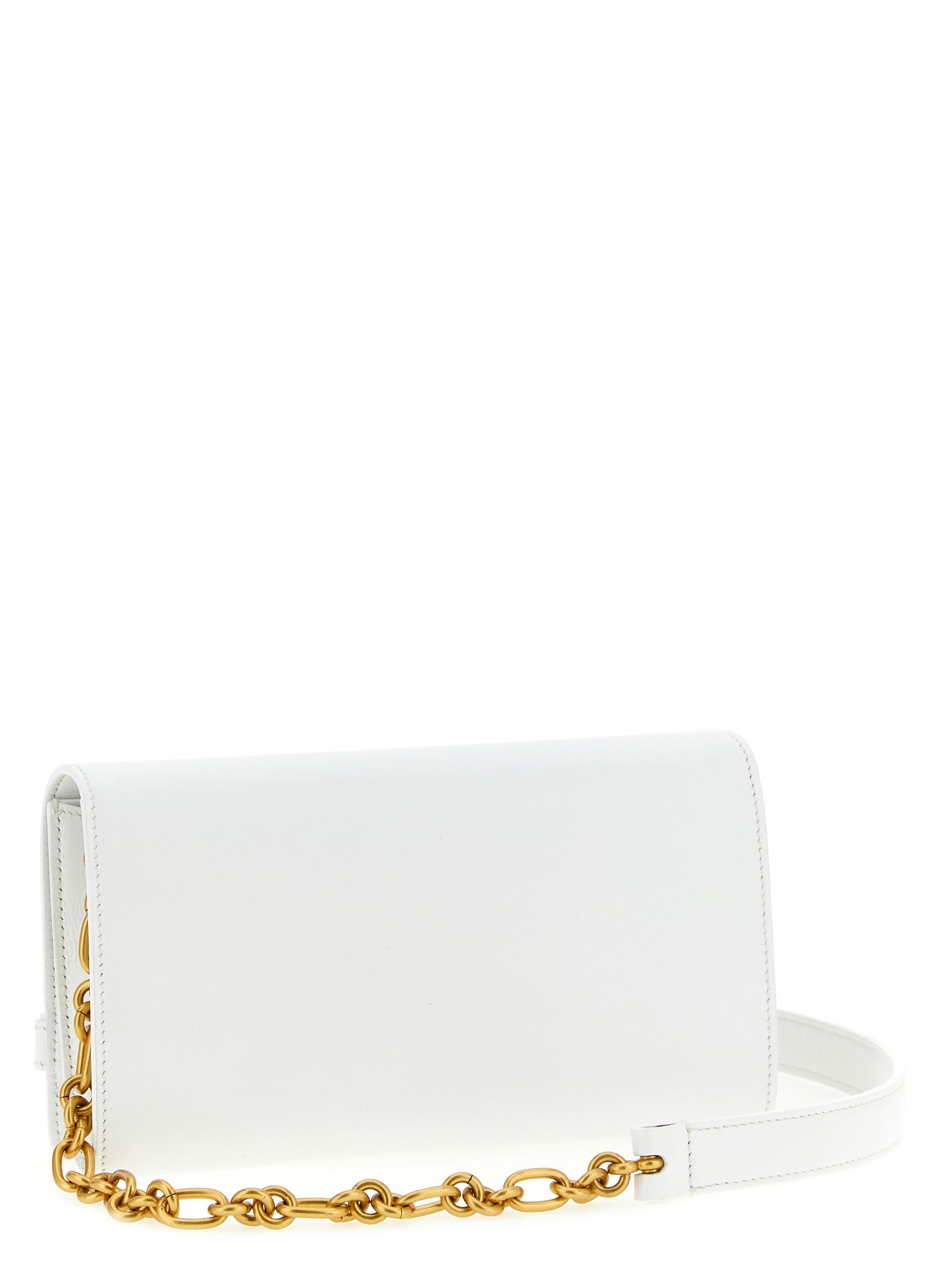 Balmain White Calfskin Cardholder Balmain