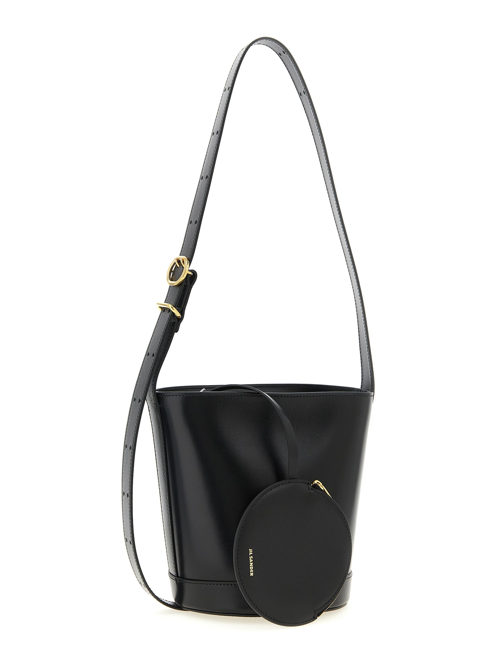 Jil Sander Black Calfskin Shoulder Bag Jil Sander