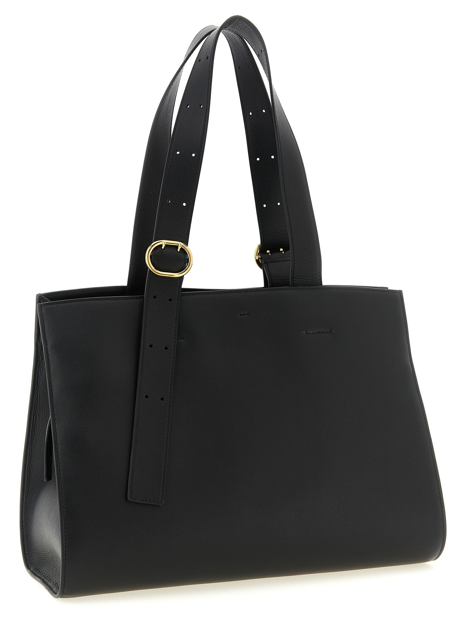 Jil Sander Black Calfskin Tote Bag Jil Sander