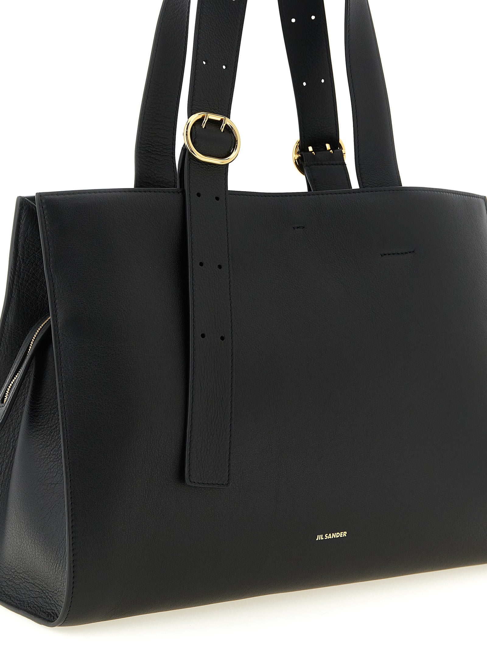 Jil Sander Black Calfskin Tote Bag Jil Sander