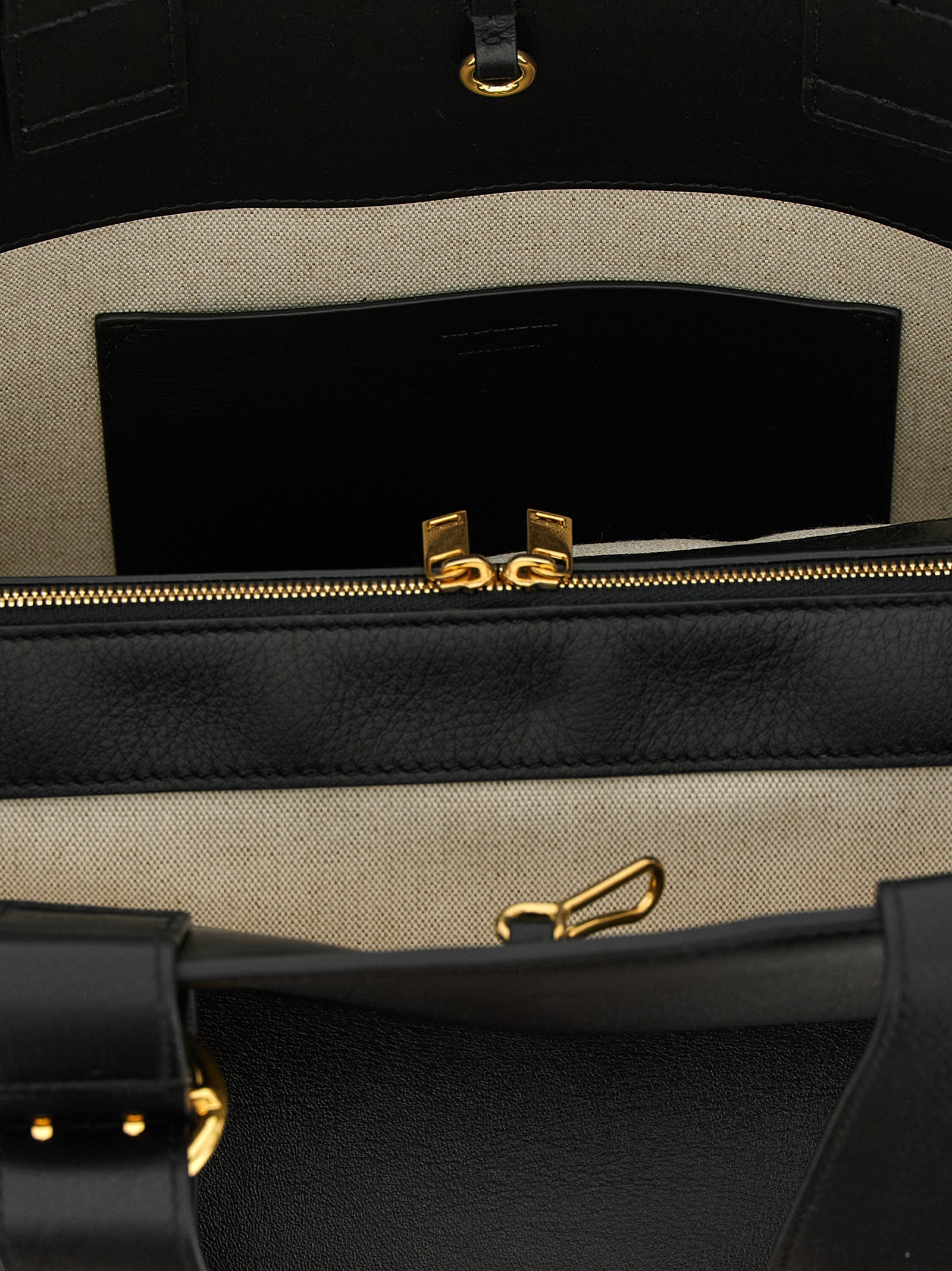 Jil Sander Black Calfskin Tote Bag Jil Sander