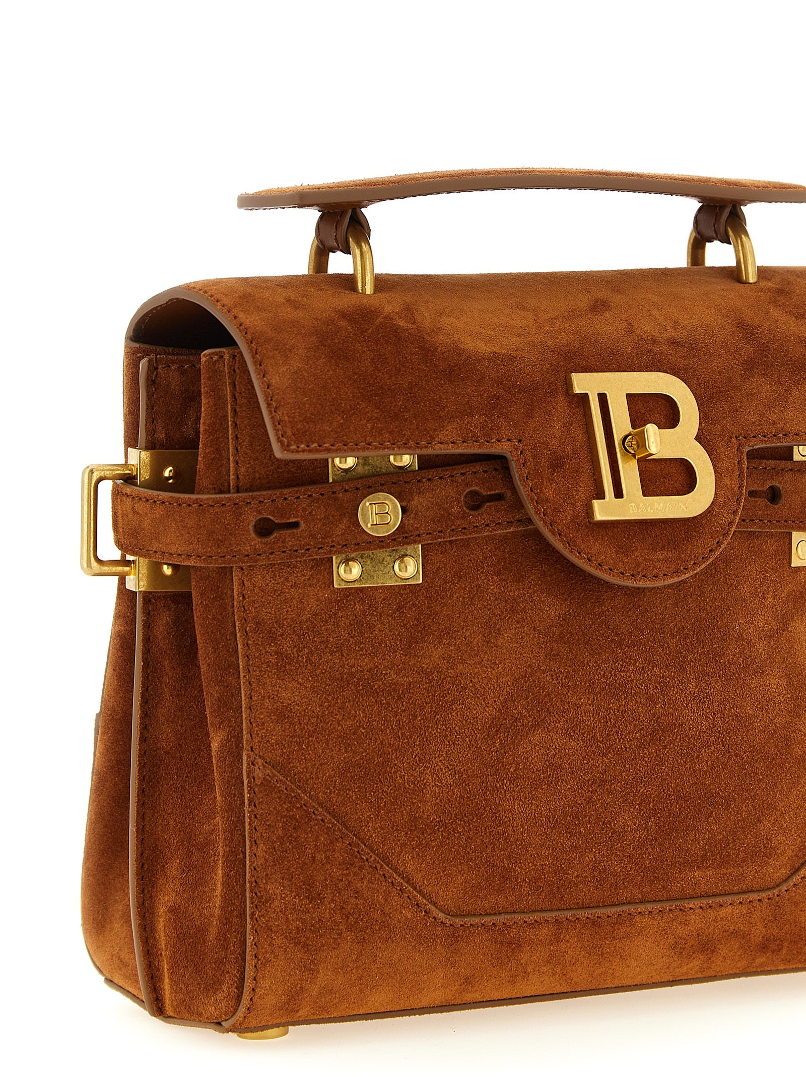 Balmain Brown Calfskin Handbag Balmain