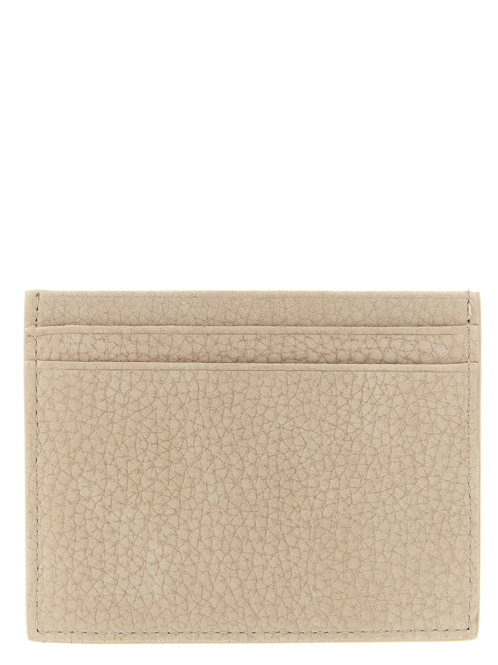 Christian Louboutin Beige Calfskin Cardholder Christian Louboutin