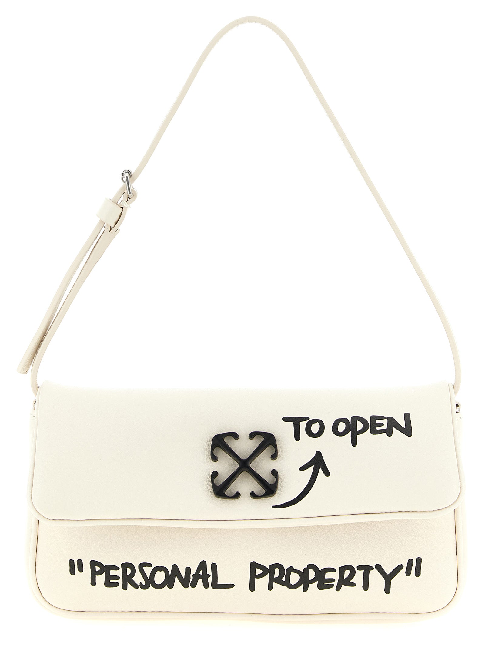 Off-White Bicolor Lamb Leather Shoulder Bag Off-White