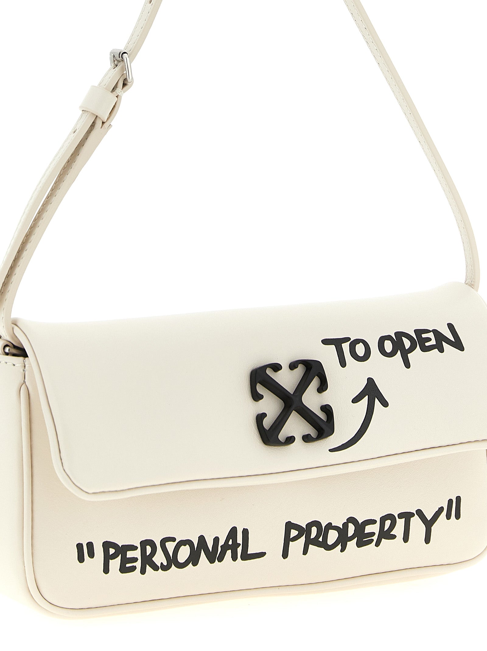 Off-White Bicolor Lamb Leather Shoulder Bag Off-White