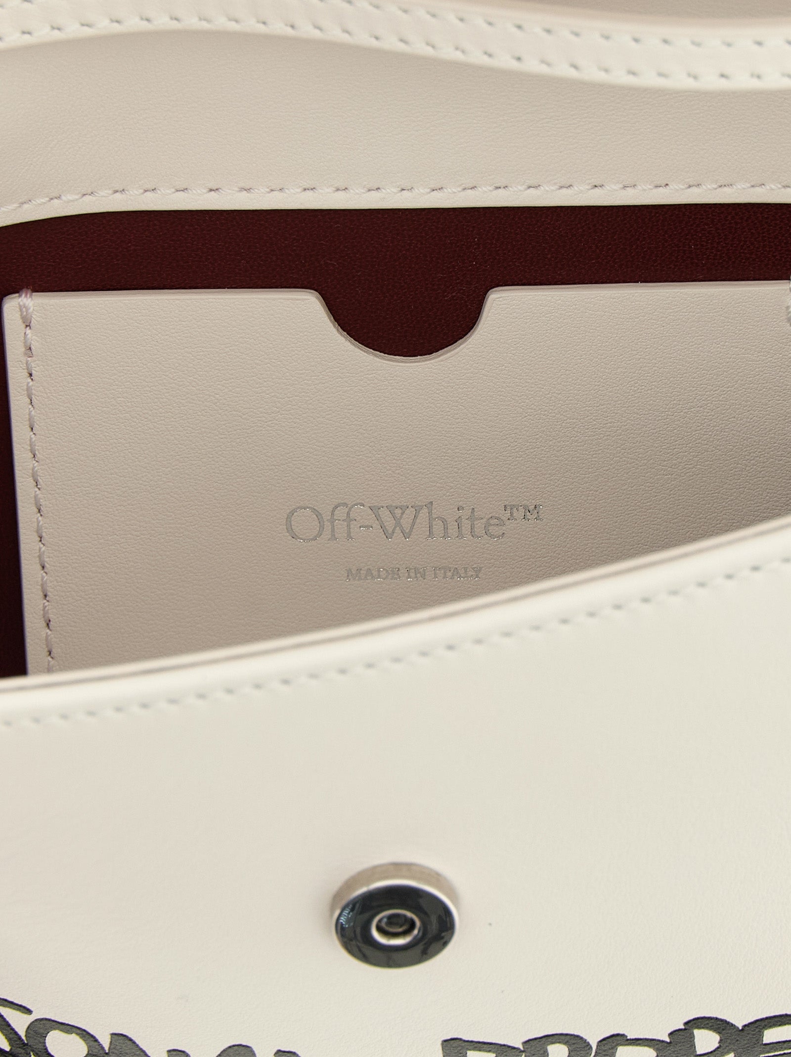 Off-White Bicolor Lamb Leather Shoulder Bag Off-White